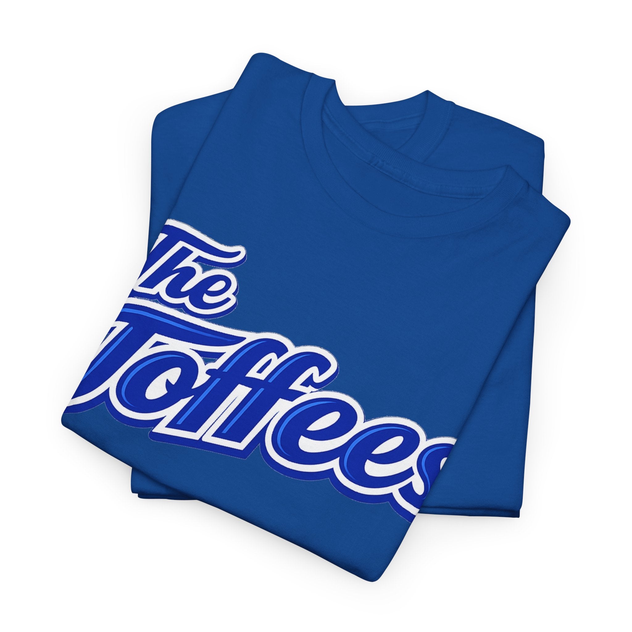 The Toffees Script Tee — Vintage Blue Logo T-Shirt