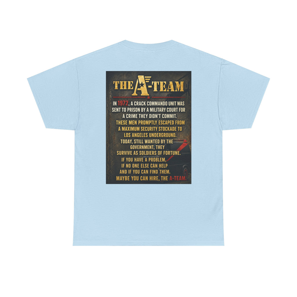 A-Team Graphic Tee — Retro TV Series Logo & Character Poster T-Shirt