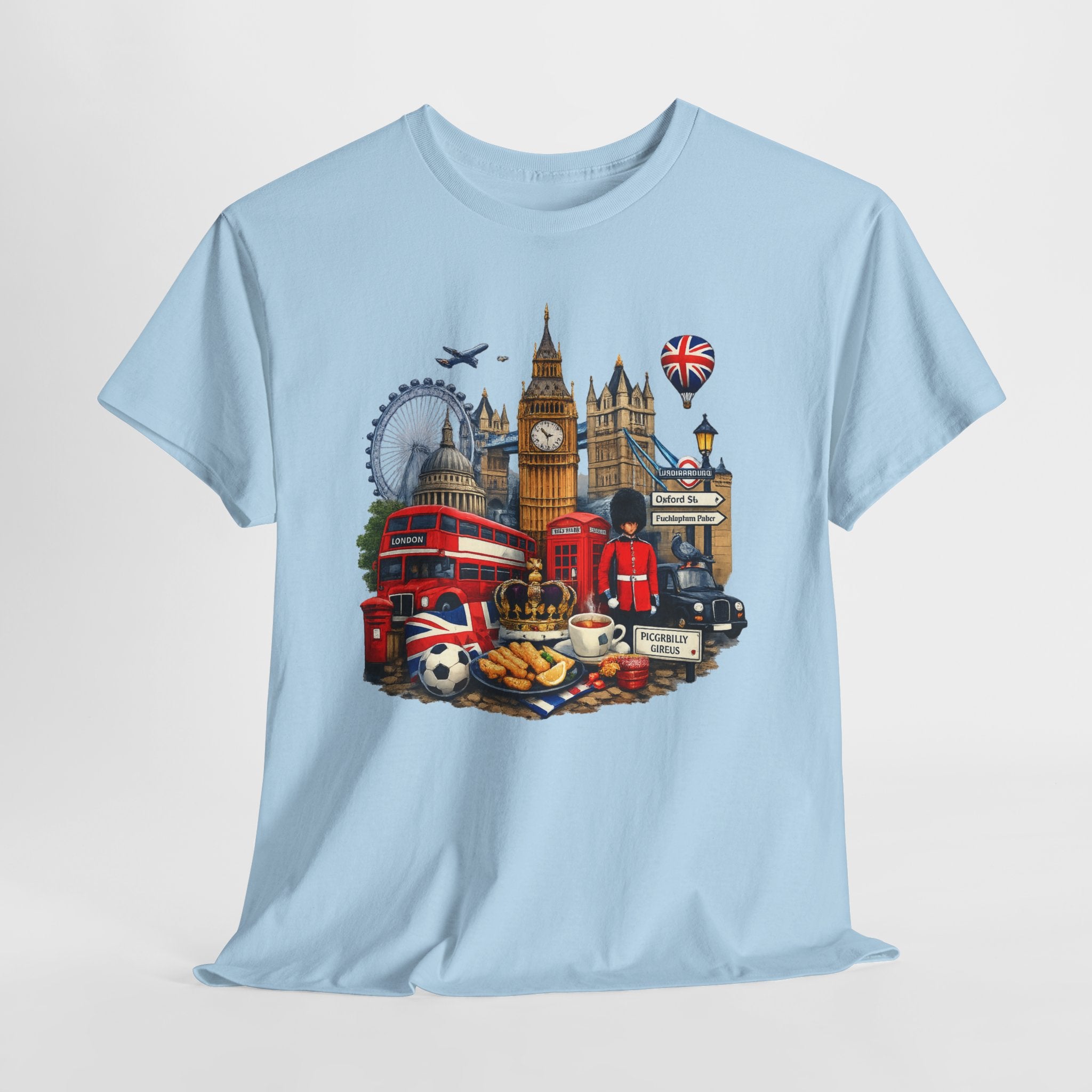 London Landmarks T‑Shirt — British Icons Collage Tee
