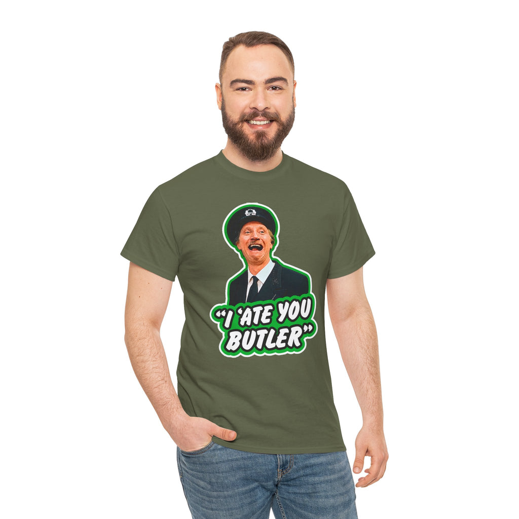I Ate You Butler T-Shirt — Funny Retro Butler Graphic Tee