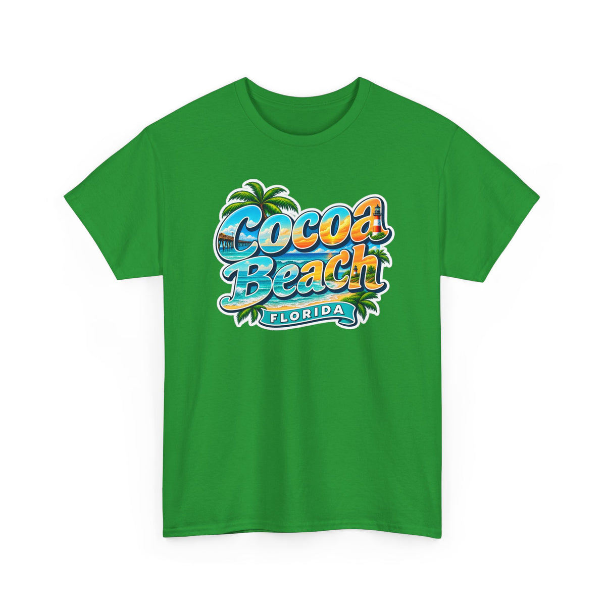 Cocoa Beach Florida Vintage Surf Cotton T-Shirt