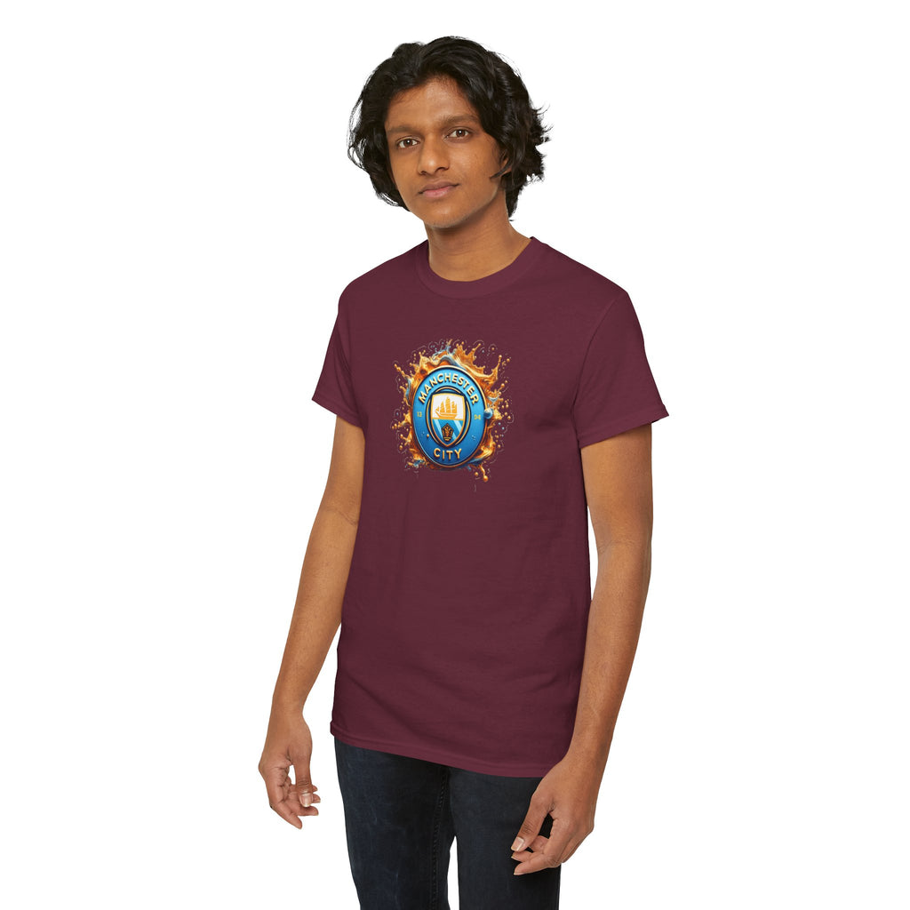 Manchester City T-Shirt – 'Eat. Sleep. City. Repeat.' Football Fan Tee