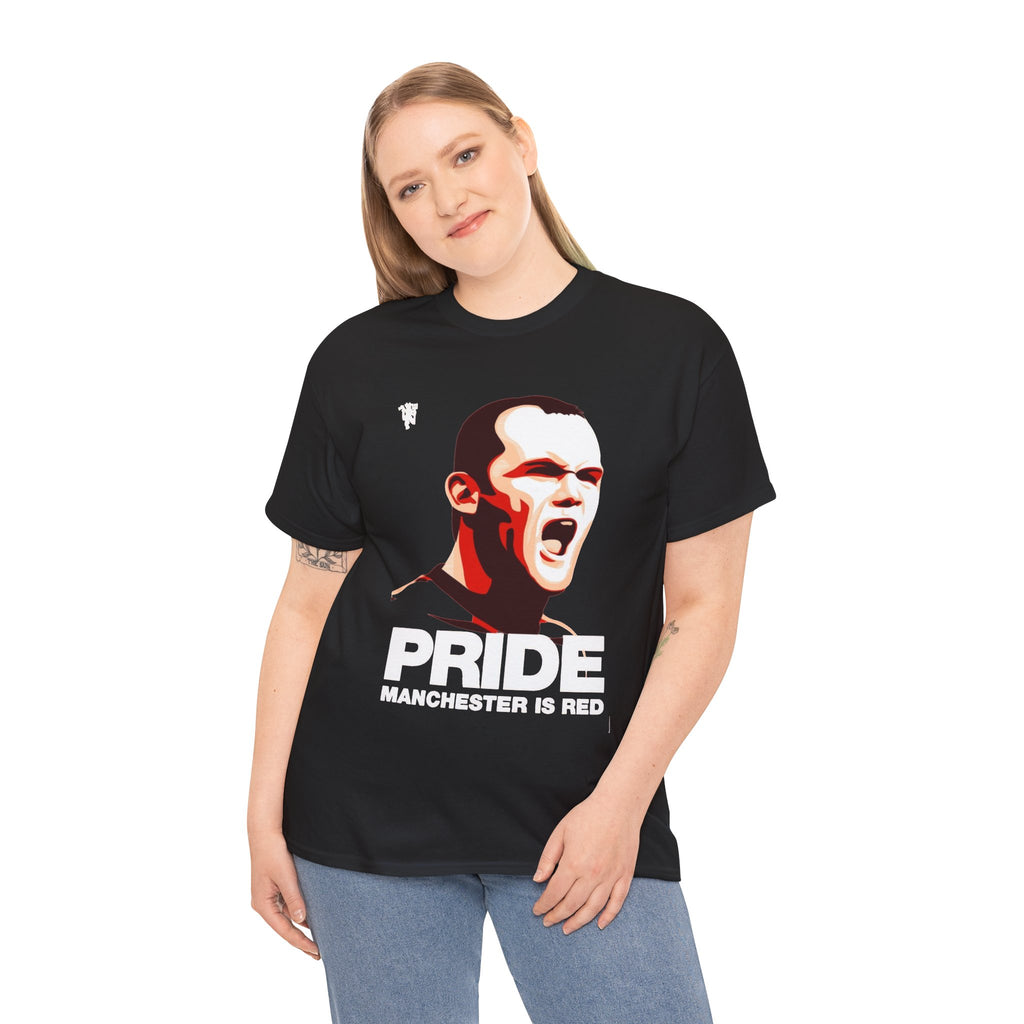 Manchester Pride Tee — “Pride Manchester Is Red” Football Fan Shirt