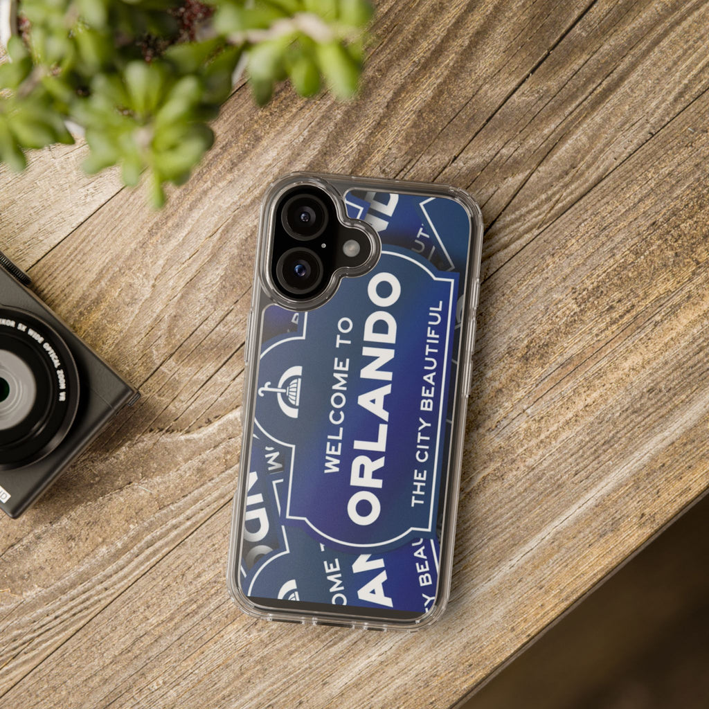 Orlando Clear Phone Case — "Welcome to Orlando" City Sign Design