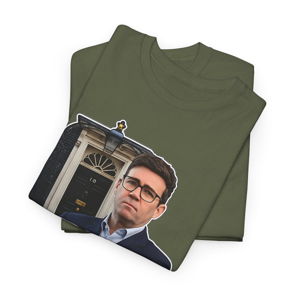 Andy Burnham Out Political Satire T‑Shirt — "Burnham Out" Protest Tee