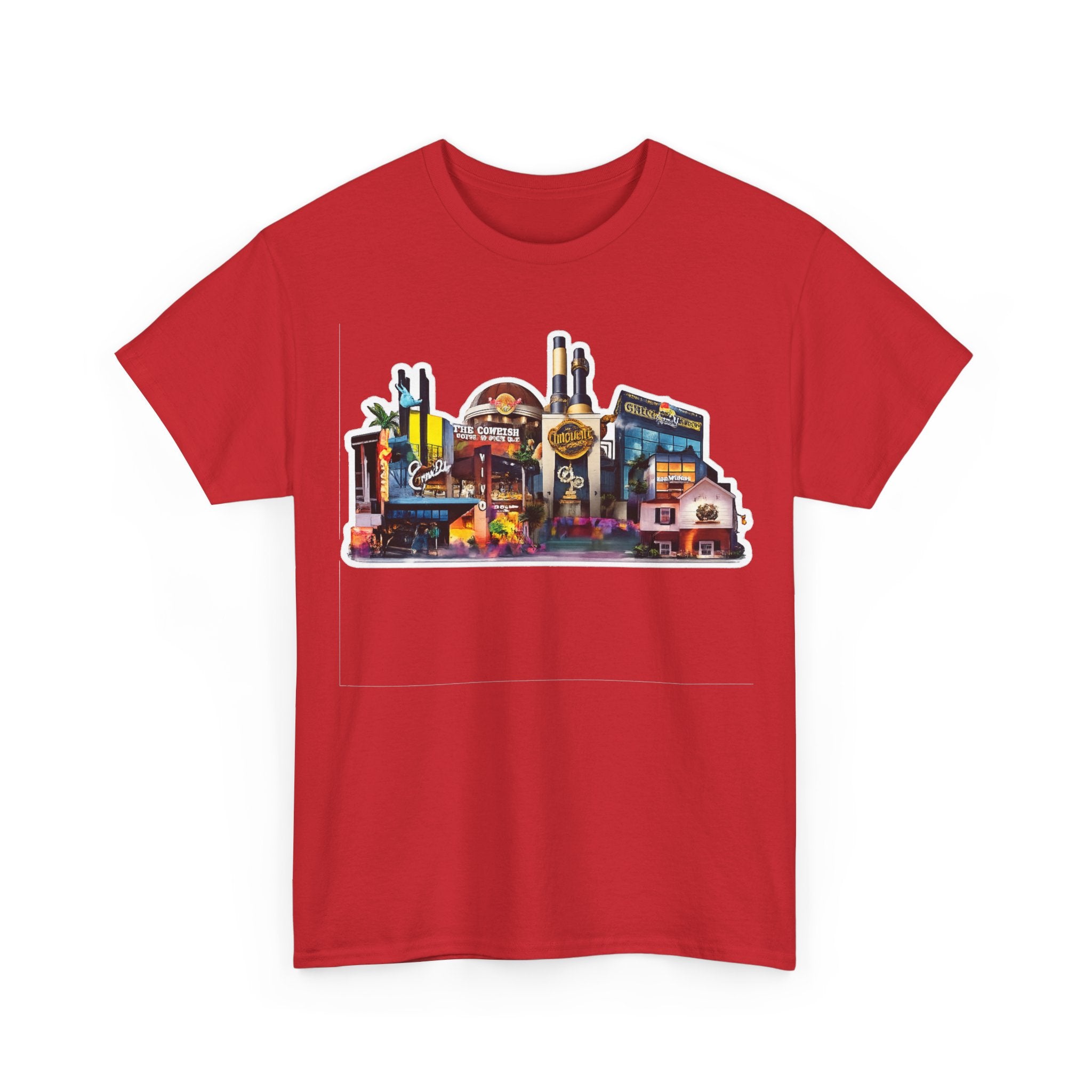 Universal Orlando Skyline T-Shirt — Neon Strip Casino Cityscape Tee