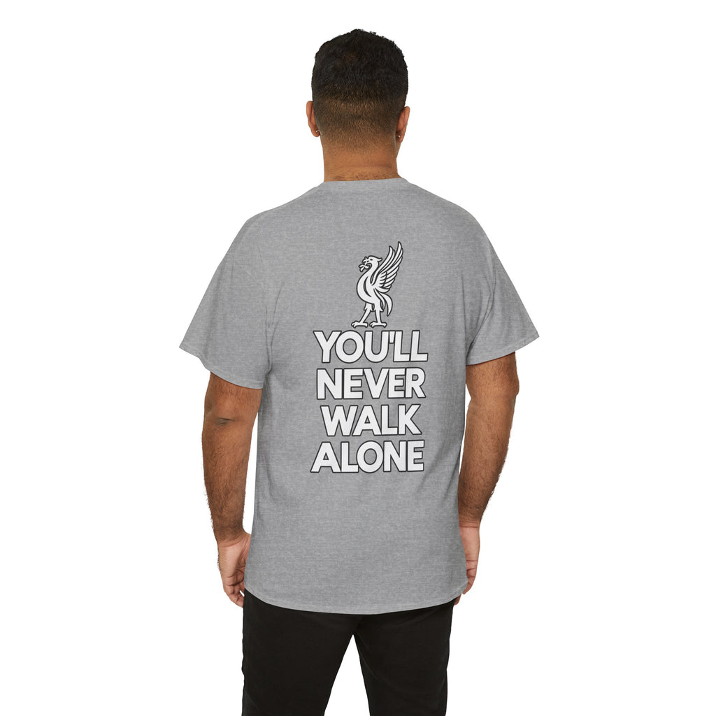 You'll Never Walk Alone T‑Shirt — Liverpool FC Crest Cotton Tee