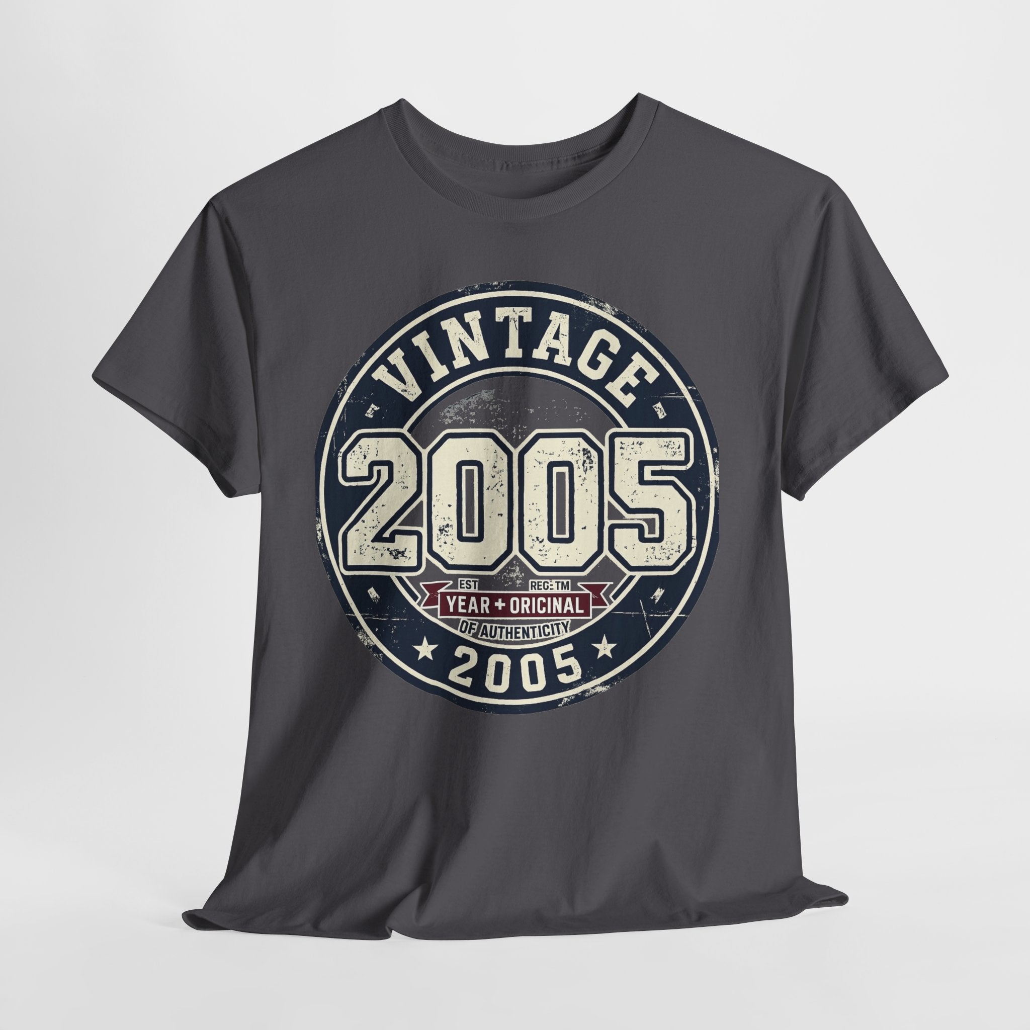 Vintage 2005 T-Shirt — Retro Birth Year Graphic Tee