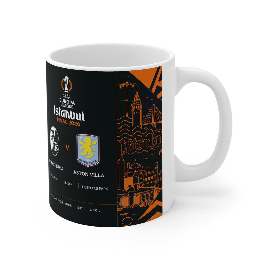 2026 Europa League Final Programme Cover Inspired Ceramic Coffee Cup (11oz/15oz)