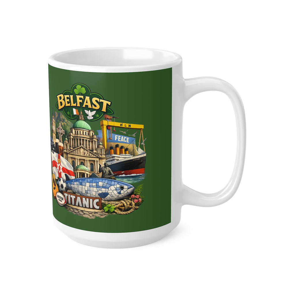 Belfast Landmark Coffee Mug — Titanic, City Sights & Irish Icons (11oz/15oz)