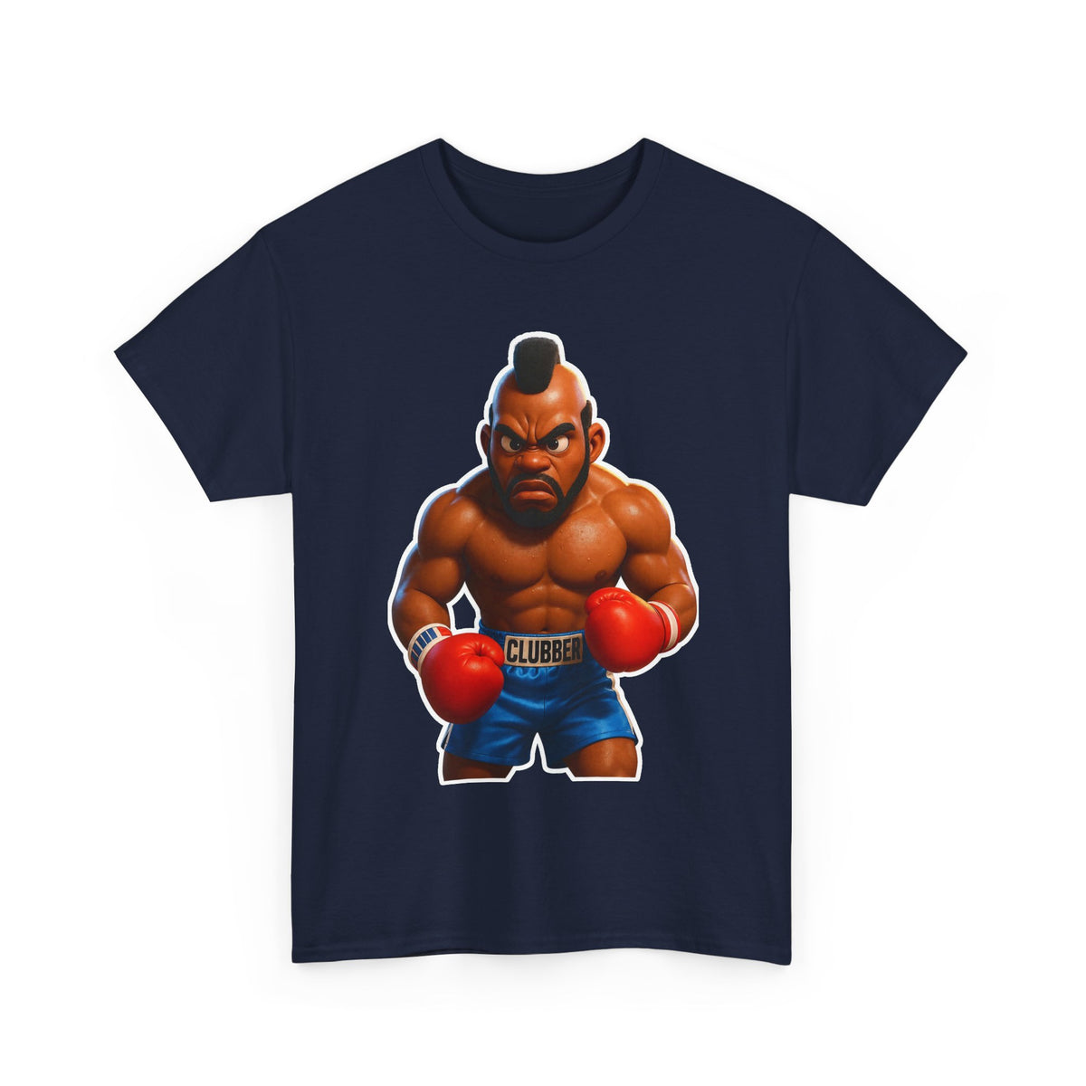 MR T Clubber Lang Boxer Character Tee — Tough Guy Cartoon Boxing T-Shirt