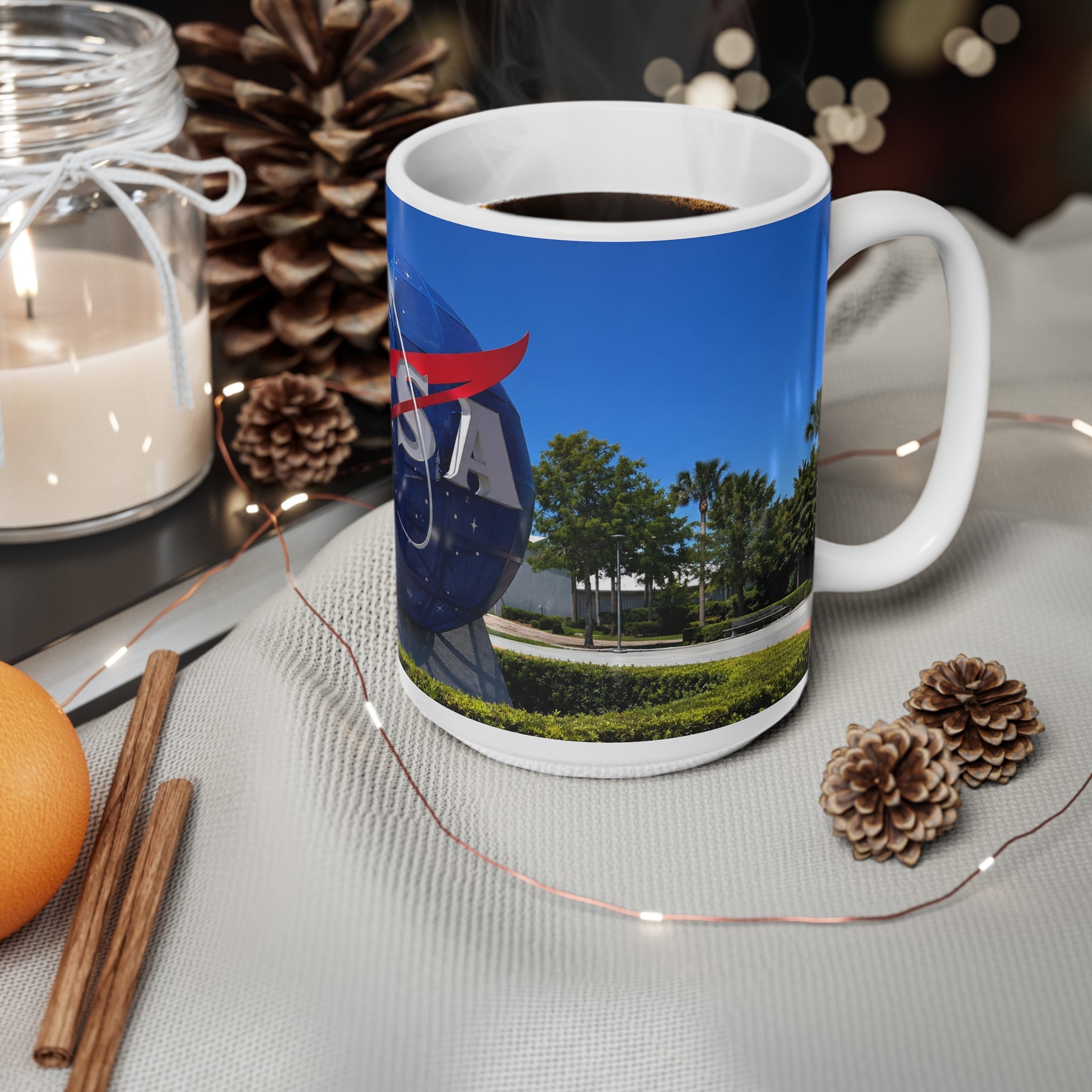 NASA Logo Ceramic Coffee Mug — 11oz & 15oz Space Exploration Gift