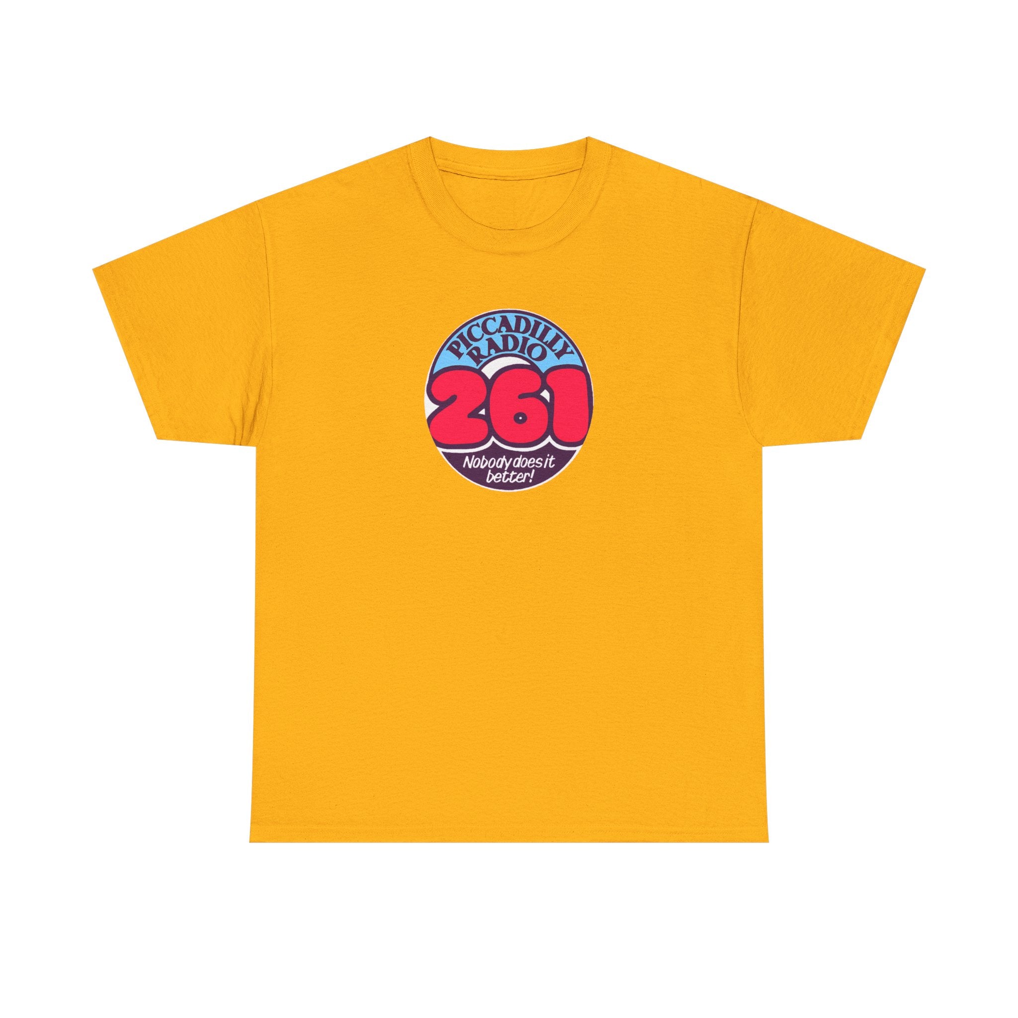 Piccadilly Radio '261' Logo T‑Shirt — Vintage Unofficial Radio Station Graphic Tee