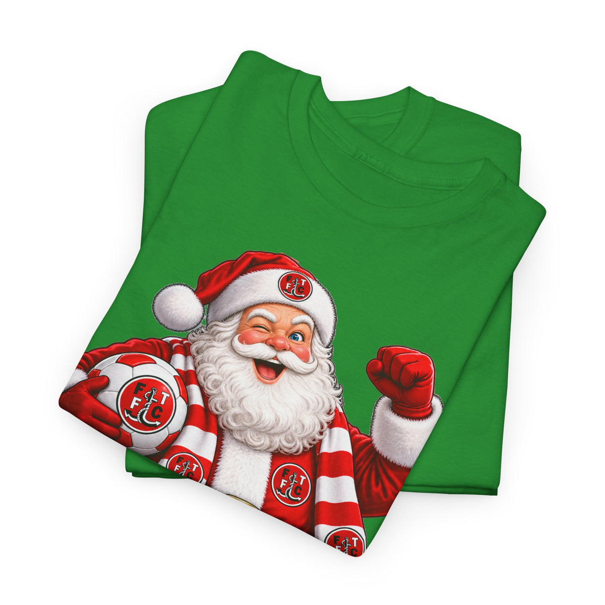Santa Is a Fleetwood Fan Cotton T-Shirt
