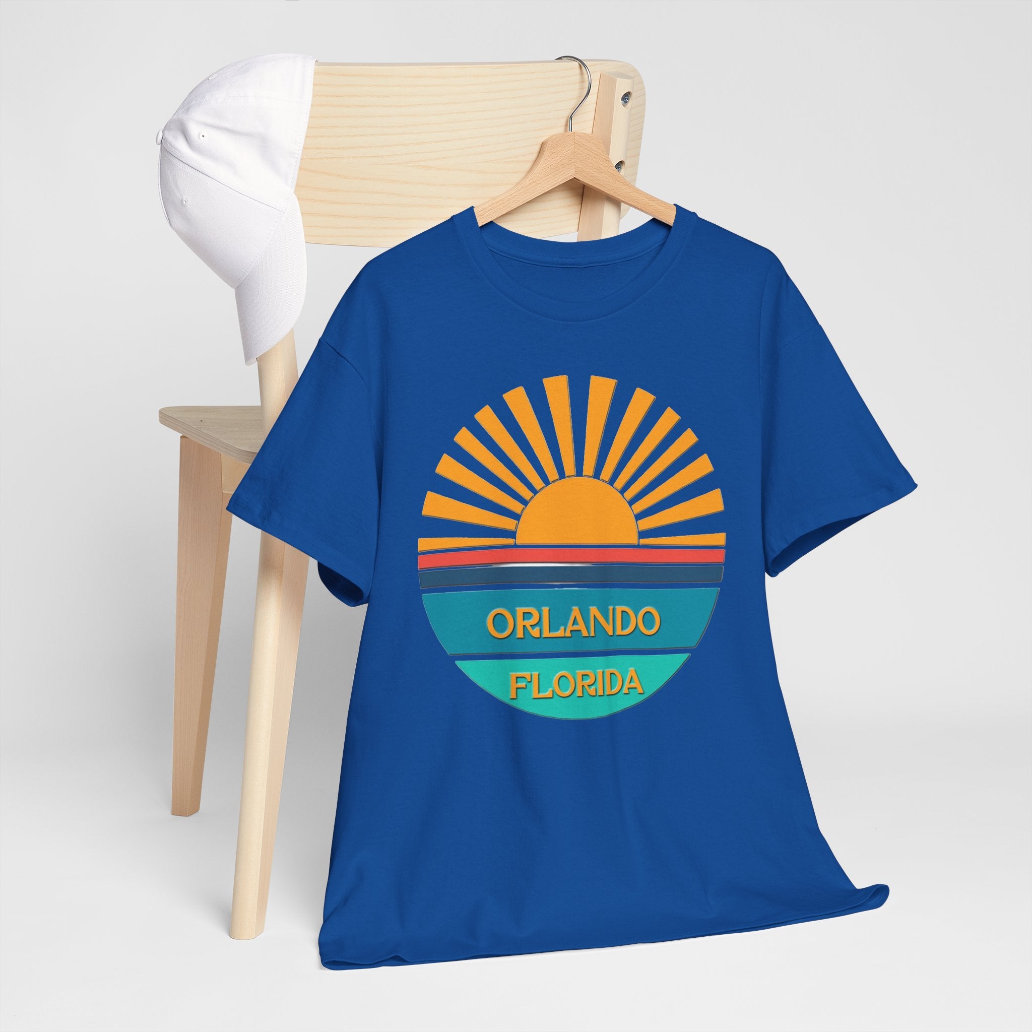 Orlando Florida Sunset T-Shirt – Retro Sunburst Vacation Tee