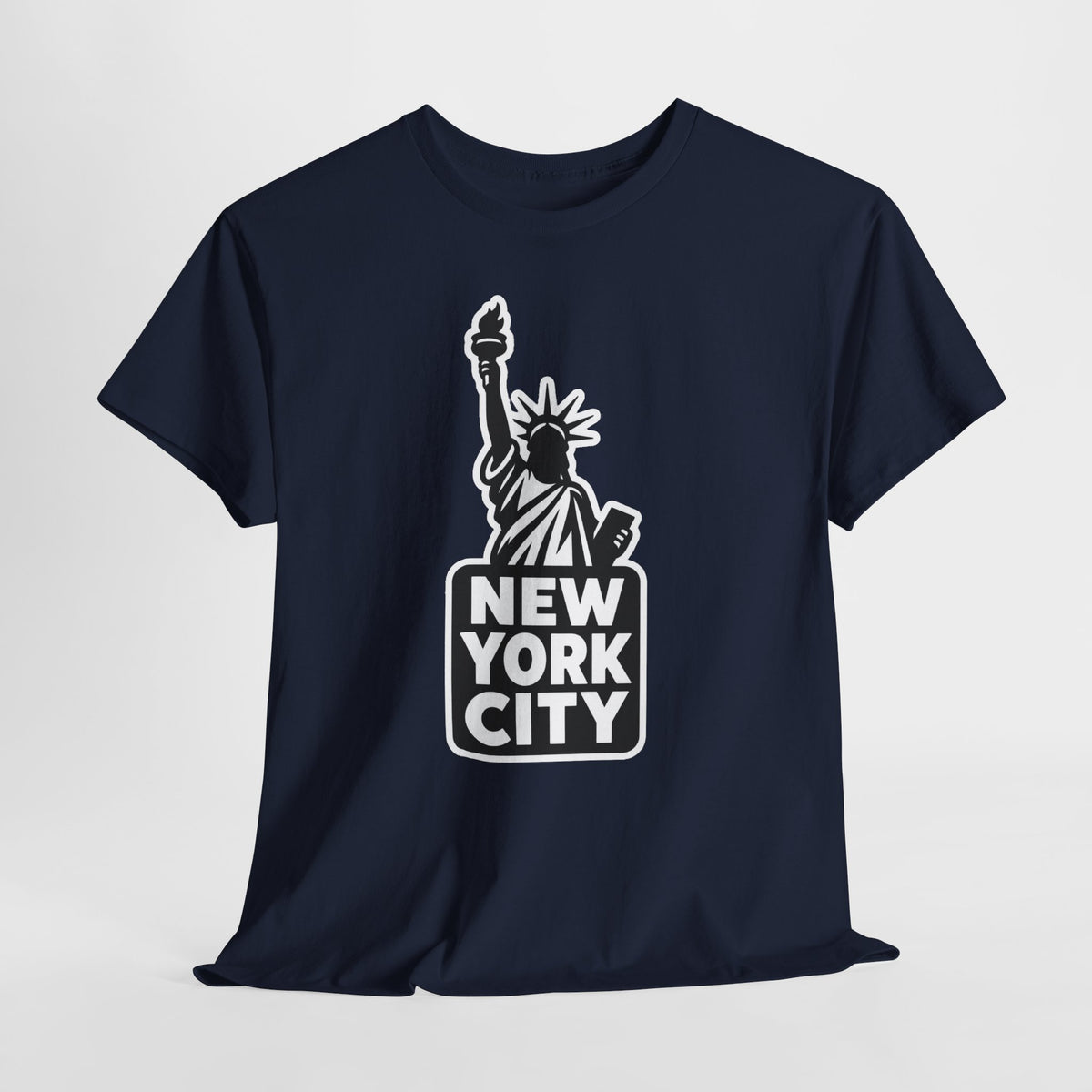 New York City Statue of Liberty Graphic Cotton T-Shirt / Tee