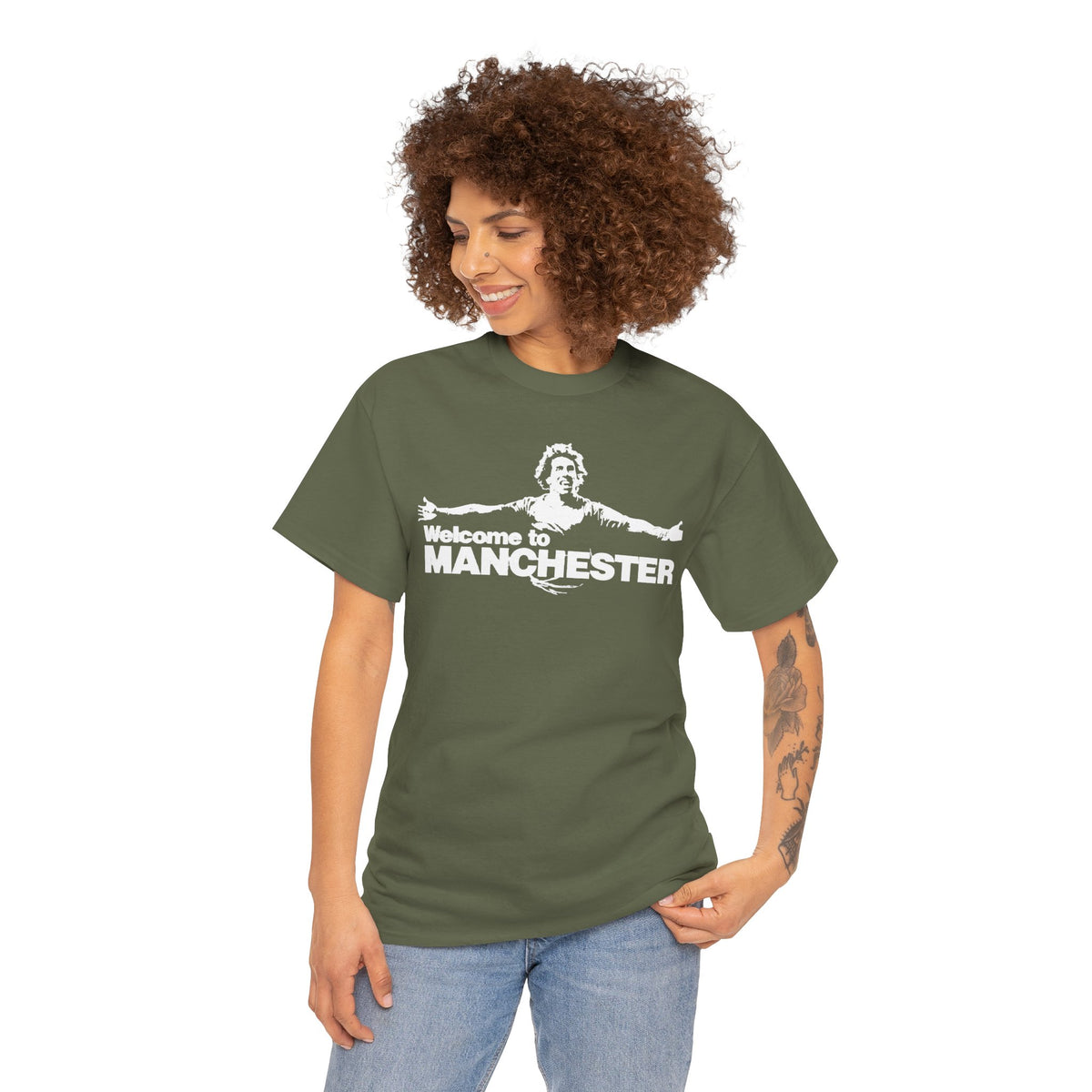 Welcome to Manchester Tee — Retro Carlos Tevez Manchester City Graphic Cotton T-Shirt