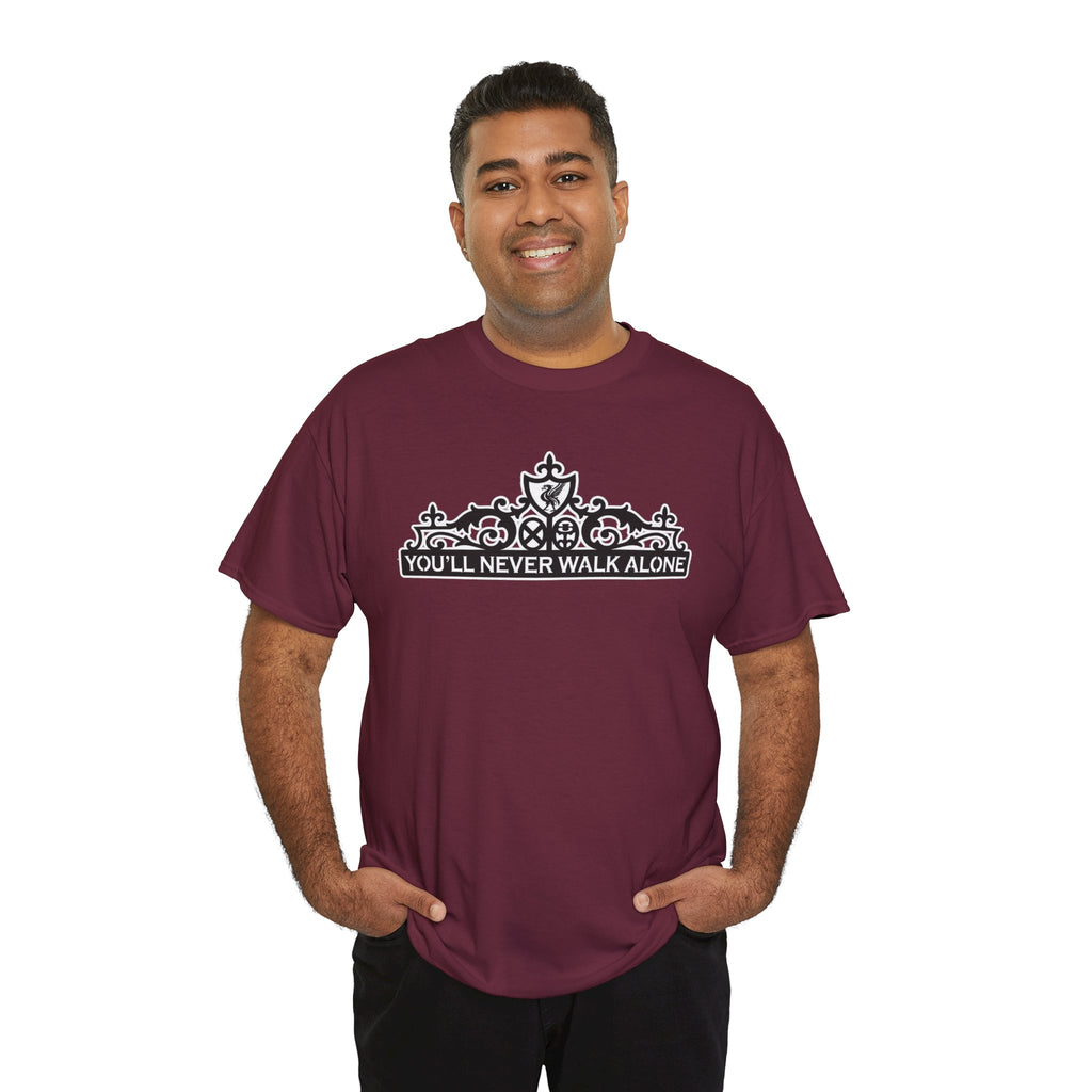 You'll Never Walk Alone T‑Shirt — Liverpool FC Crest Cotton Tee