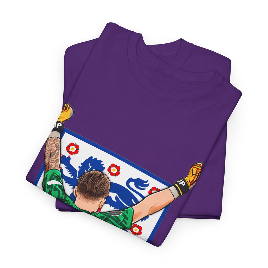 Pickford England Number 1 Goalkeeper Graphic Tee — Victory Pose Jersey Design