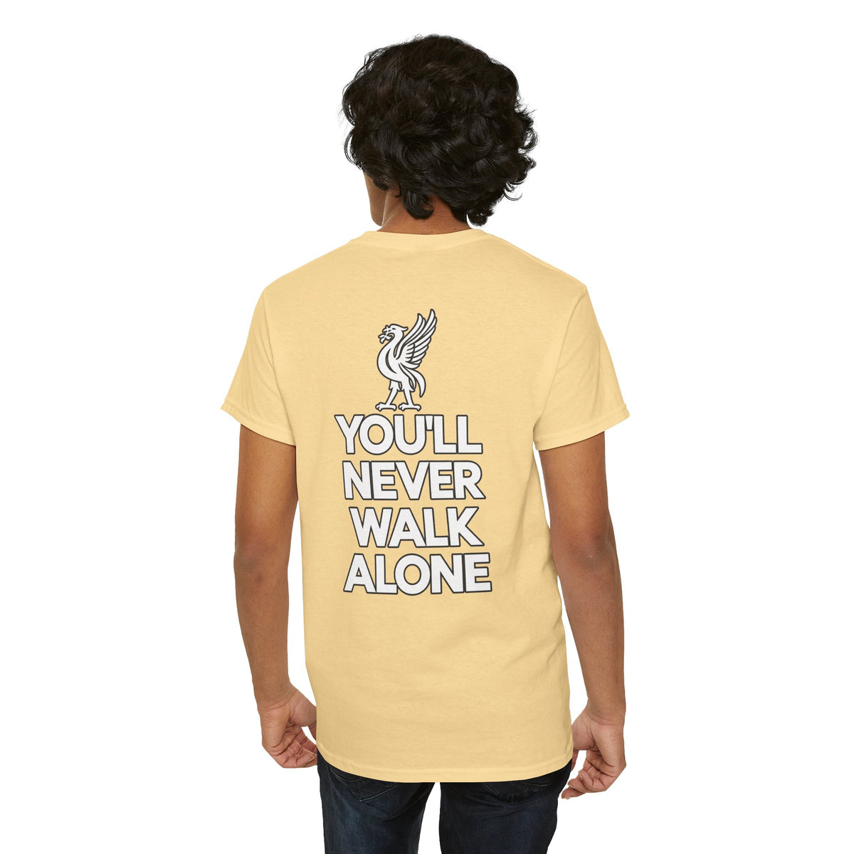 You'll Never Walk Alone T‑Shirt — Liverpool FC Crest Cotton Tee