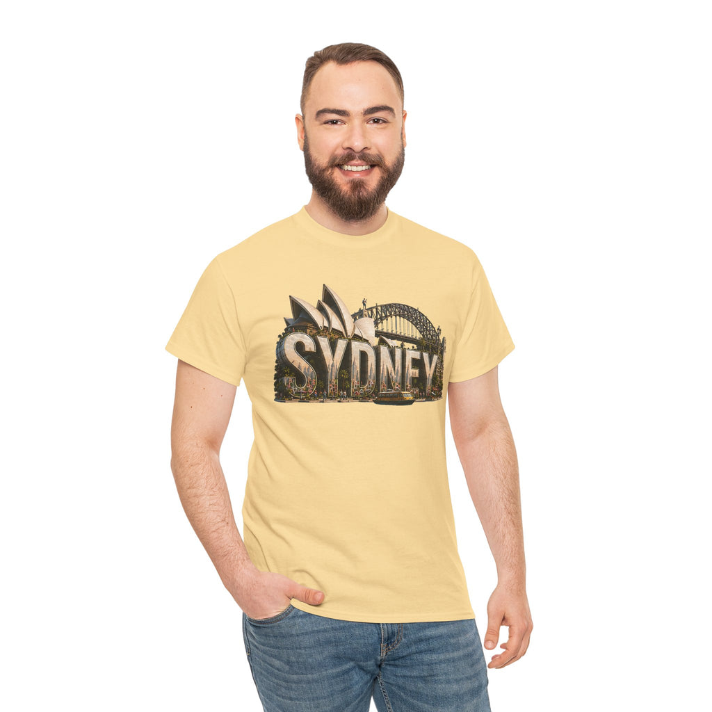 Sydney Landmark T‑Shirt — Vintage Sydney Opera House & Harbour Bridge Tee