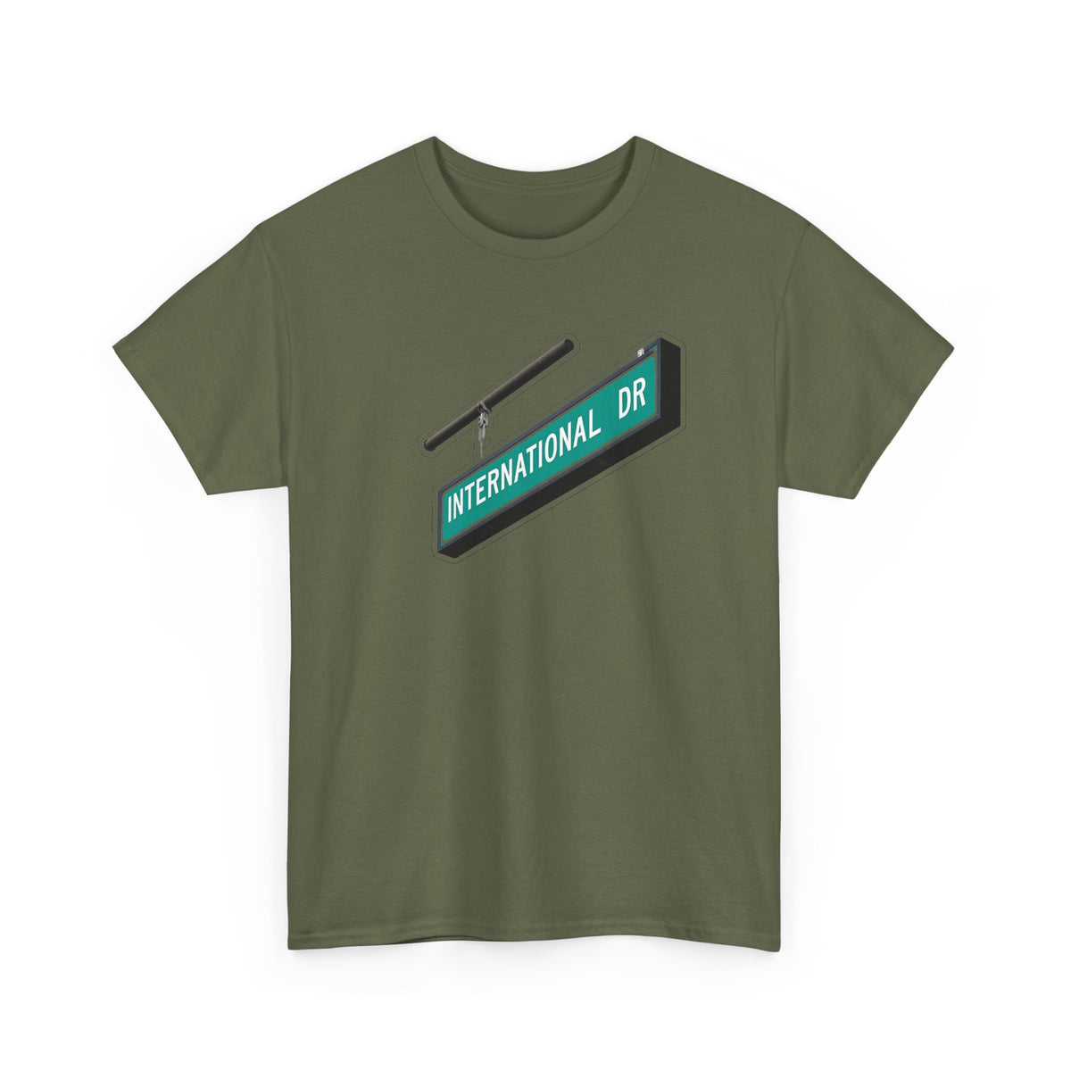 International Dr Street Sign Cotton T-Shirt
