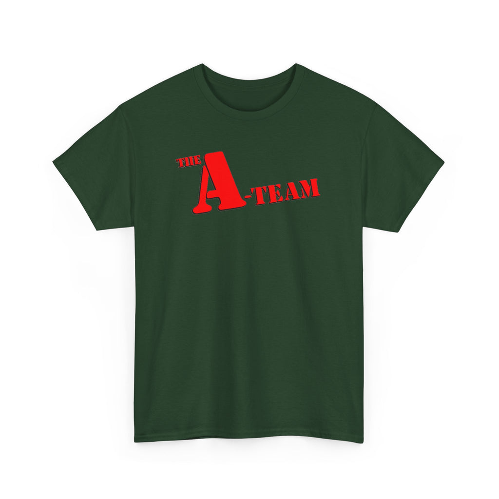 A-Team Graphic Tee — Retro Red Logo Vintage Crew T-Shirt
