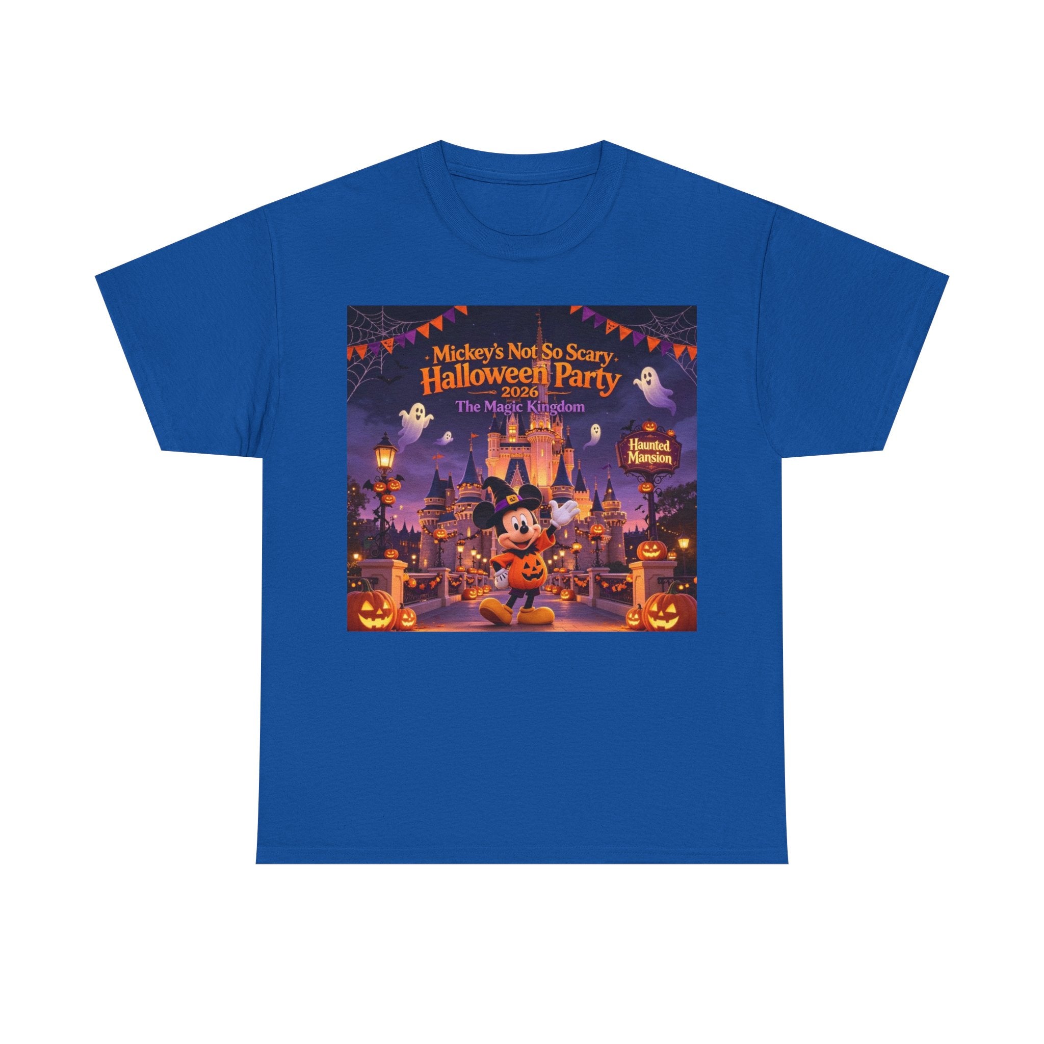 Halloween Mickey T-Shirt — "Not So Scary Halloween Party" Castle Graphic Tee