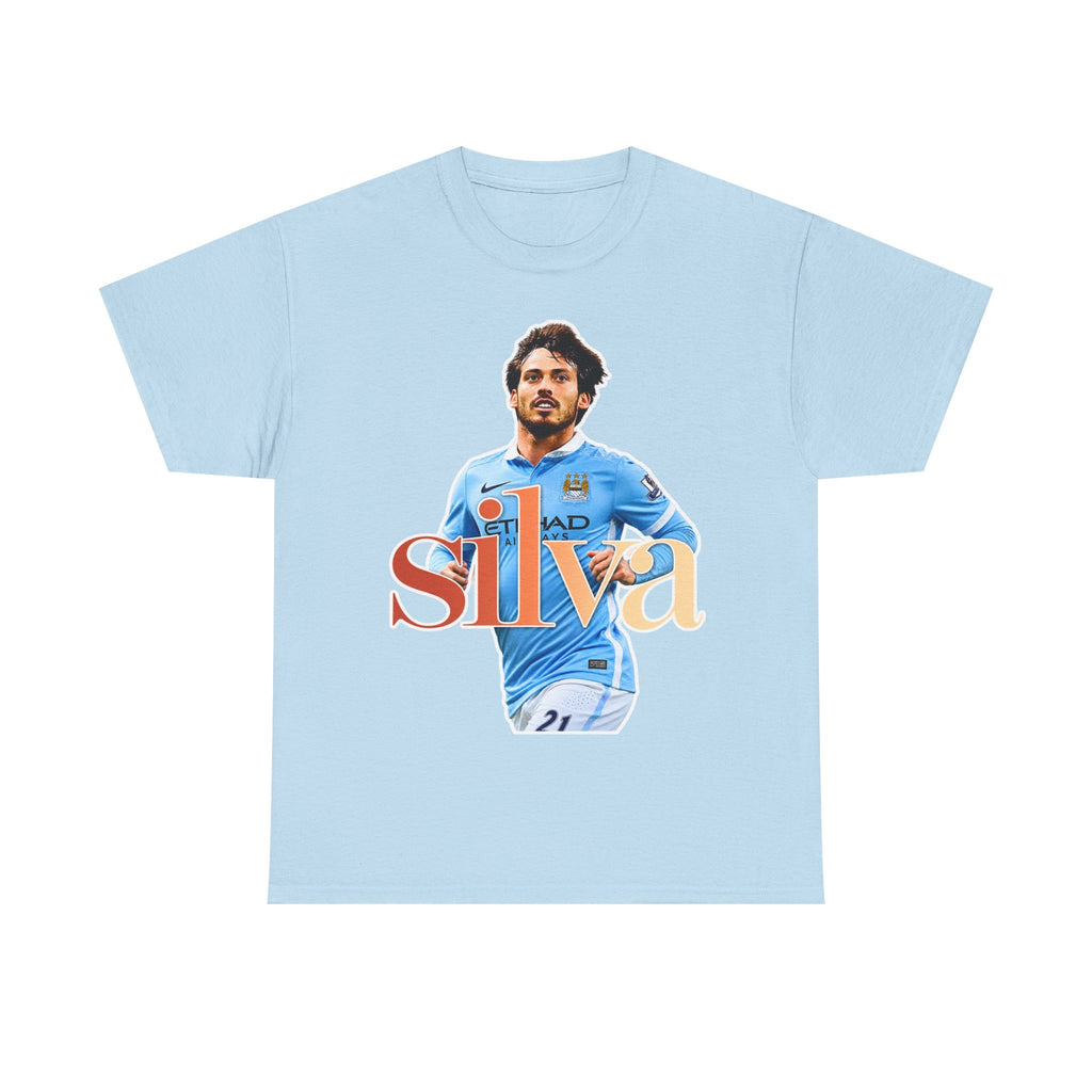 David Silva Manchester City Soccer Player Graphic Tee — Retro Football Fan Shirt