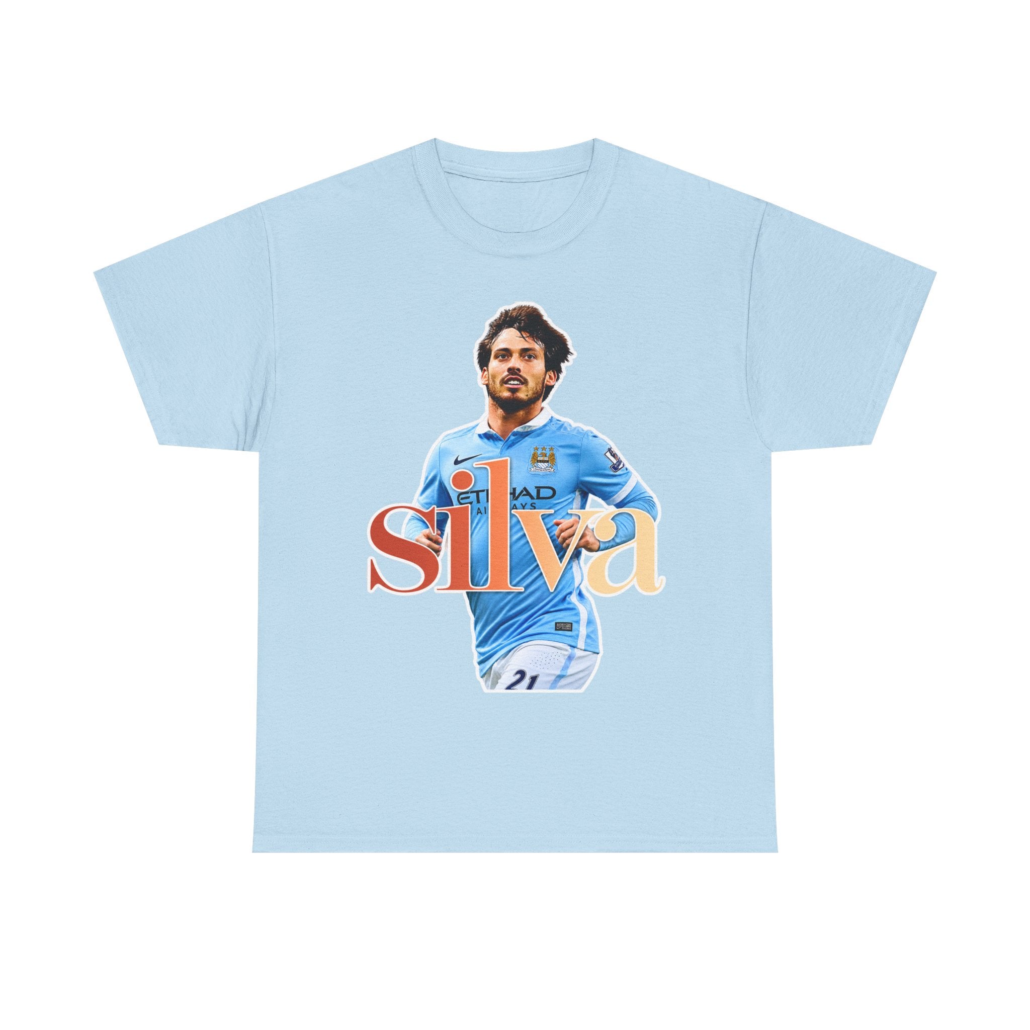 David Silva Manchester City Soccer Player Graphic Tee — Retro Football Fan Shirt