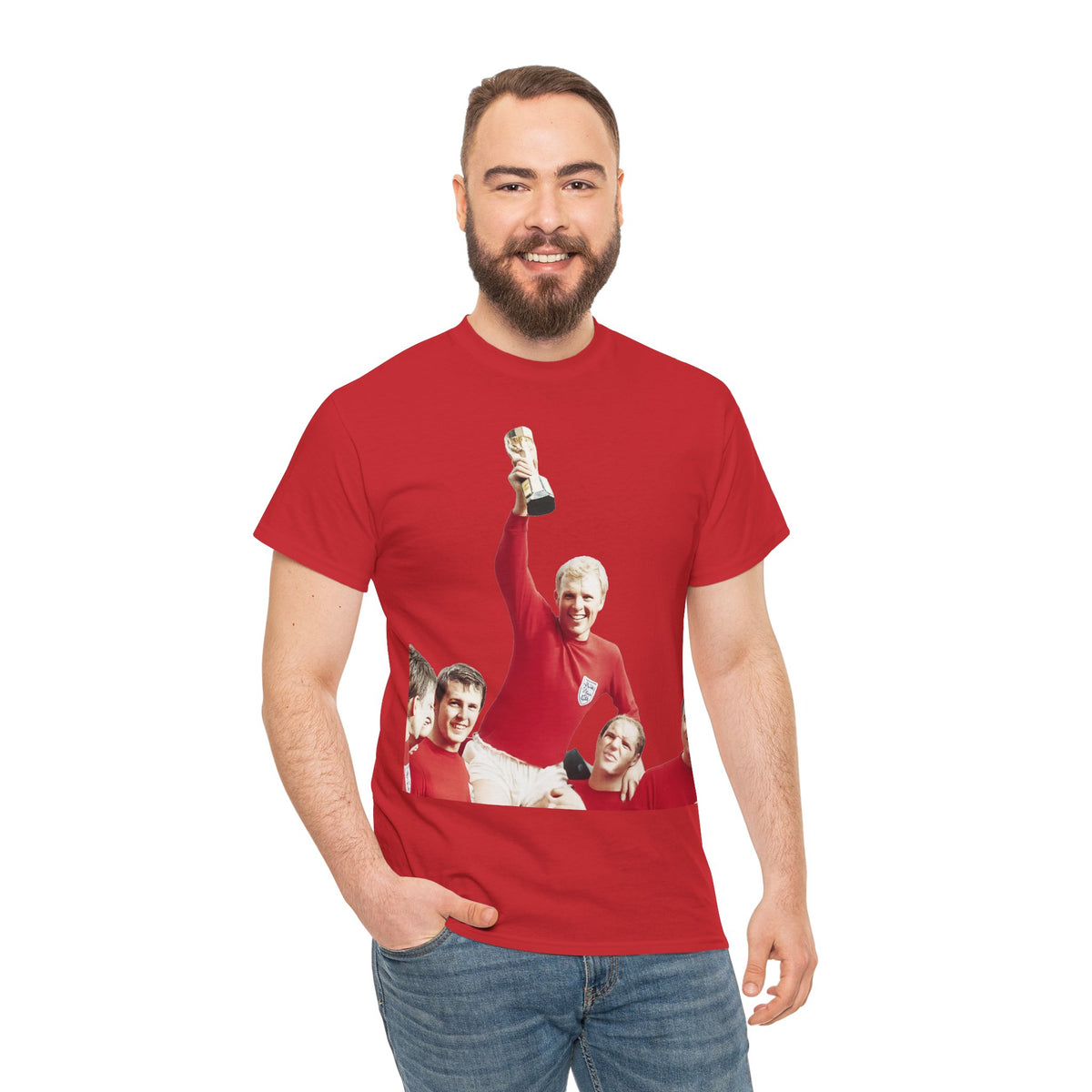 England 1966 World Cup Winners Tee — Retro Team Celebration T-Shirt