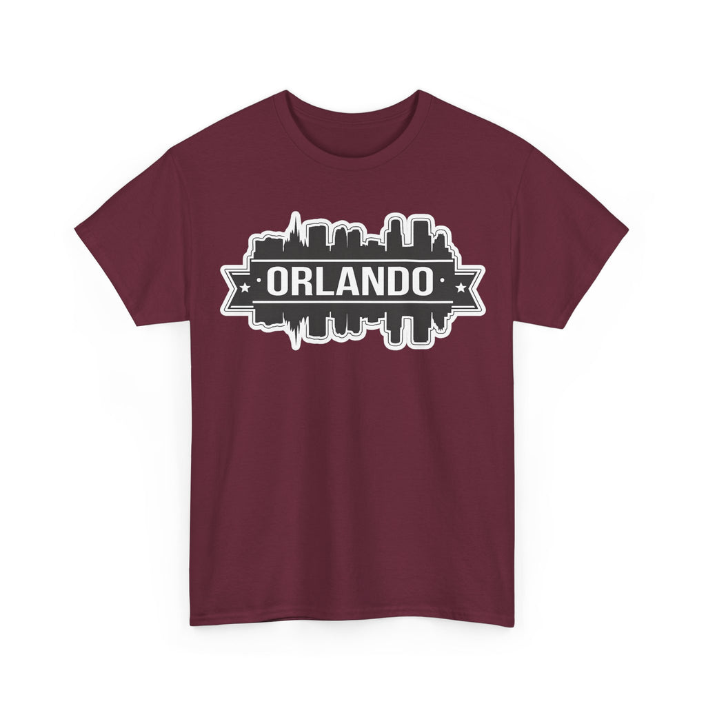Orlando Skyline T-Shirt — Retro Badge Cityscape Tee