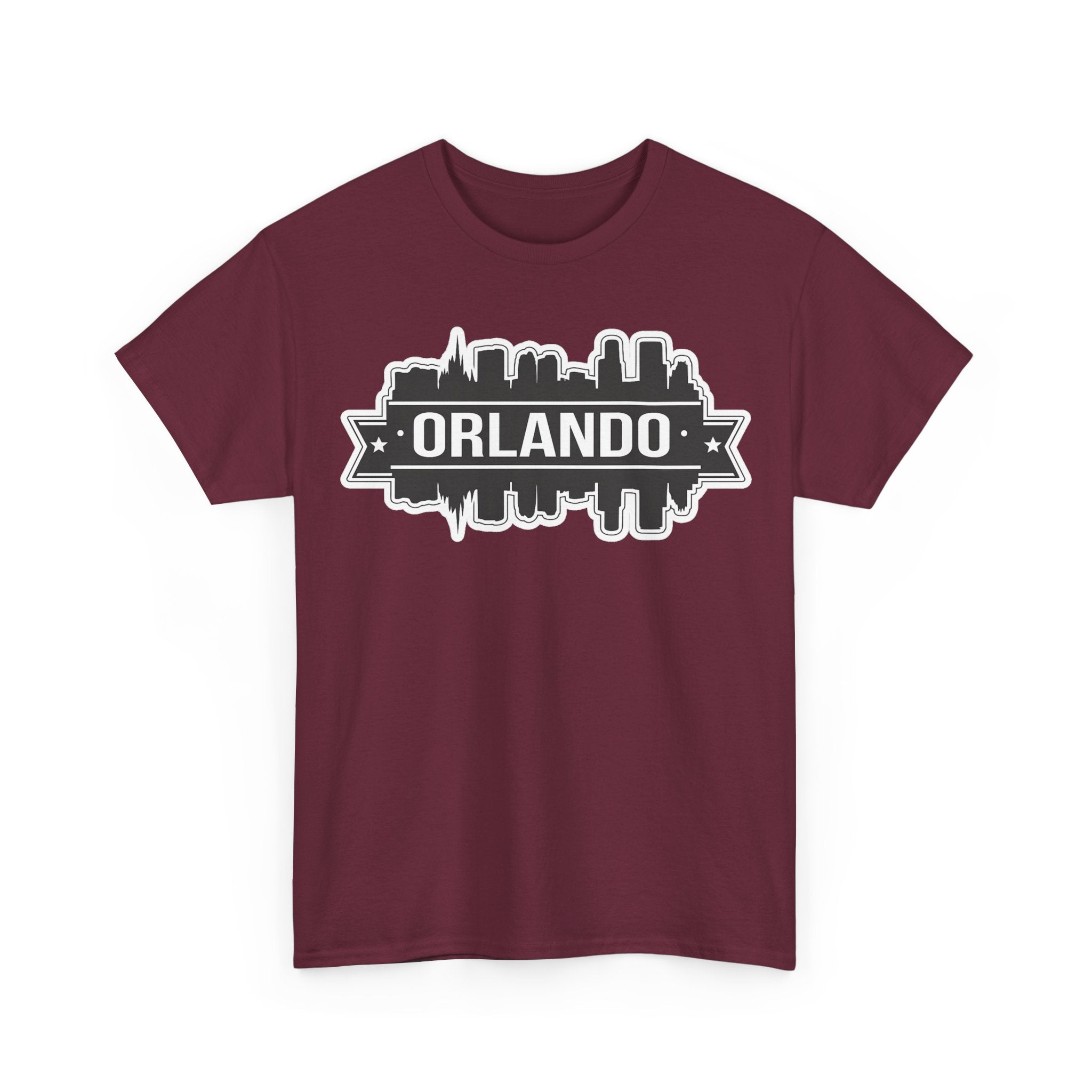 Orlando Skyline T-Shirt — Retro Badge Cityscape Tee