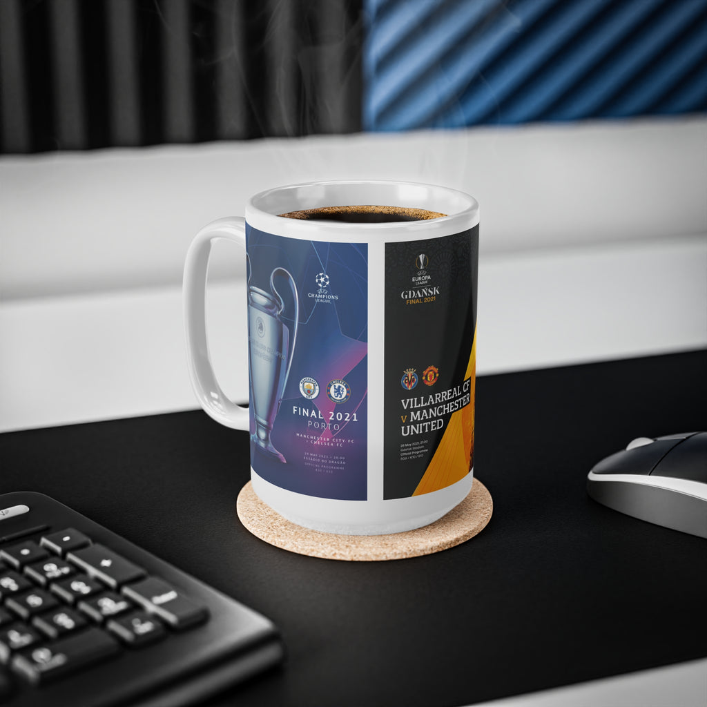 2021 UEFA Finals Programme Cover Inspired Ceramic Coffee Mug