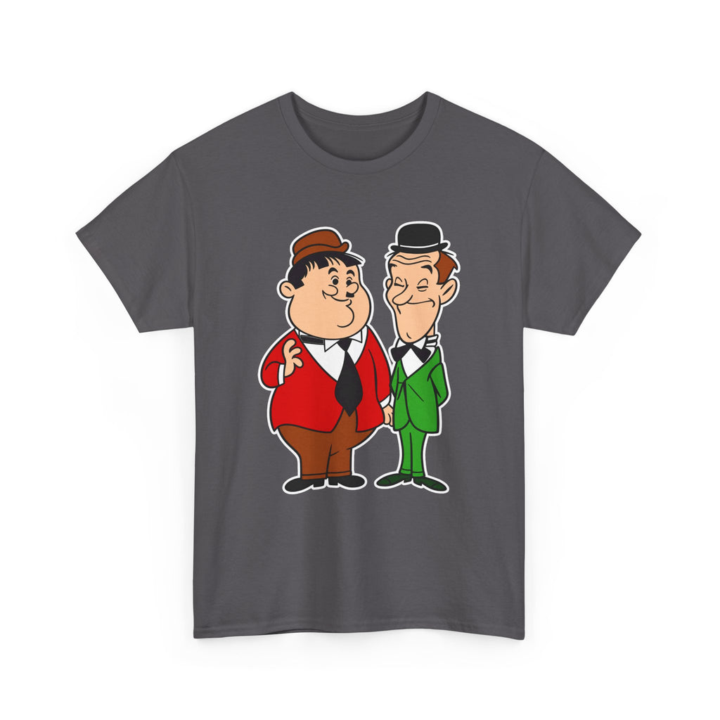 Comedy Duo Vintage Cartoon Cotton T-Shirt