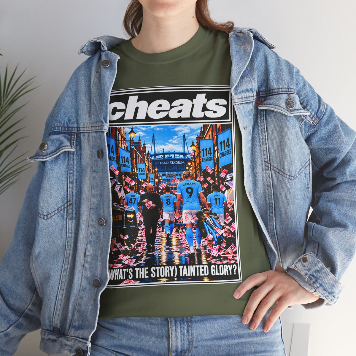 Cheats “What’s the Story? Tainted Glory?” Sports Graphic Cotton T-Shirt