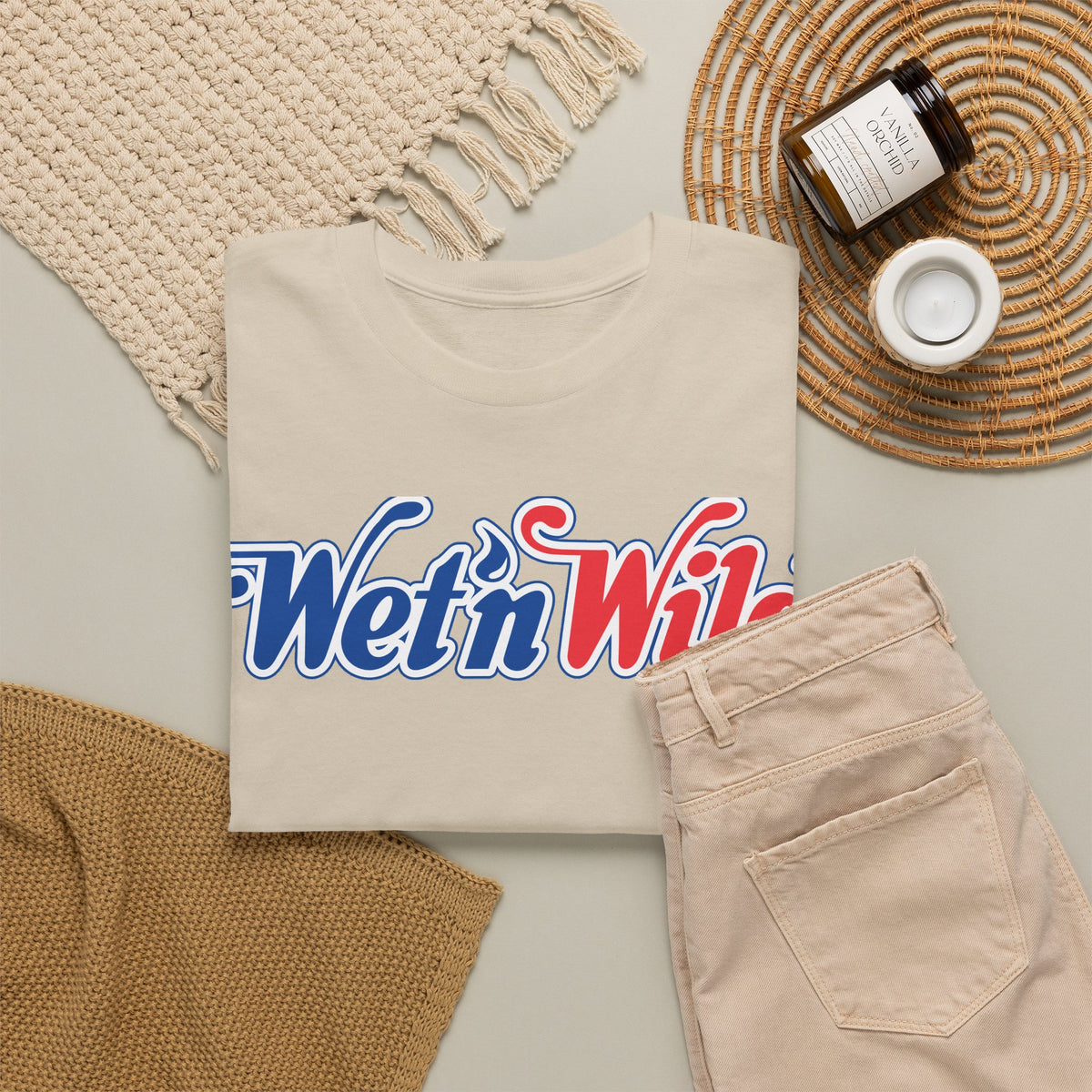 Wet n Wild Orlando Retro Unisex Heavy Cotton T-Shirt / Tee