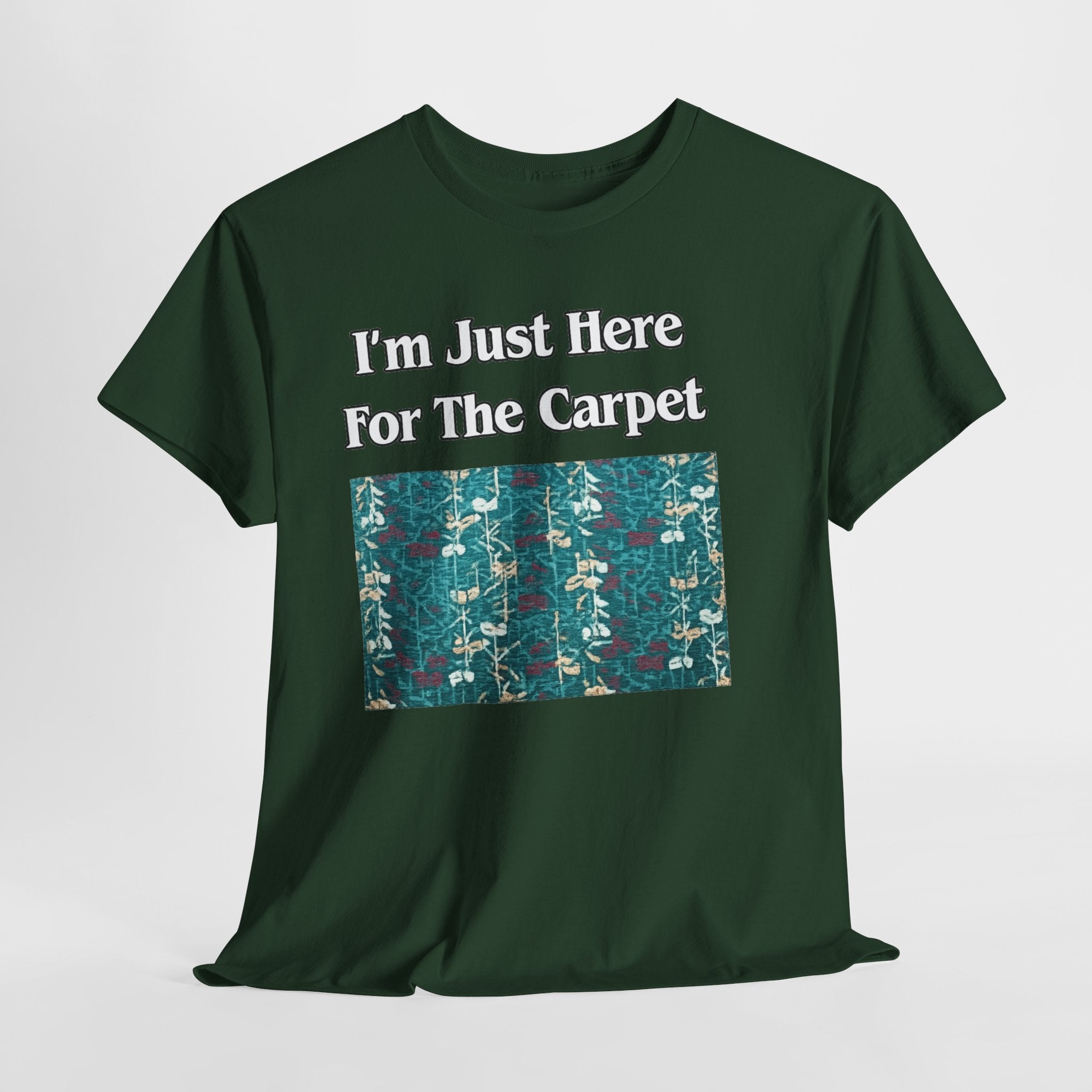 Orlando Airport Carpet Lover T-Shirt — "I'm Just Here For The Carpet" Graphic Tee
