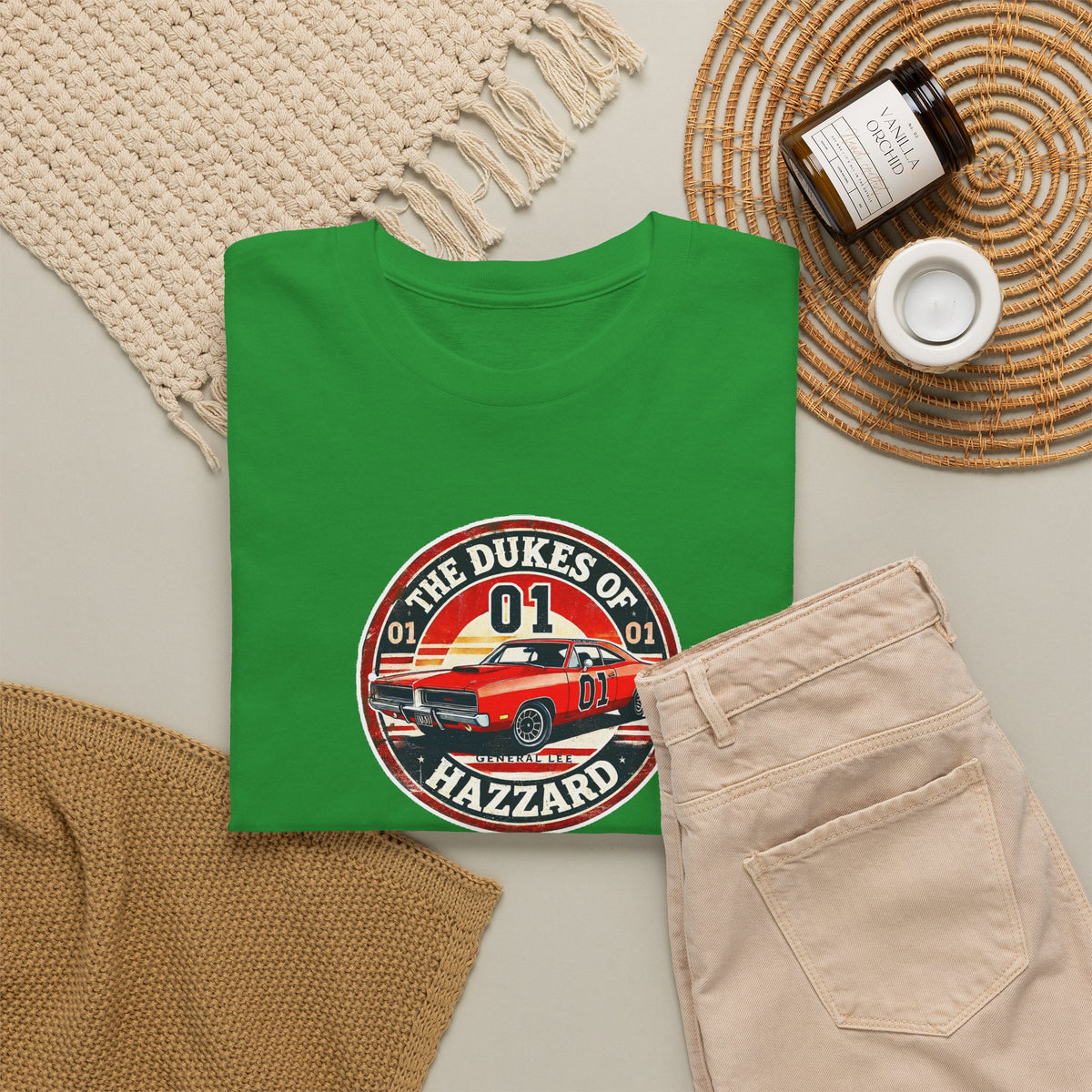 Dukes of Hazzard '01' Car Logo Cotton T-Shirt