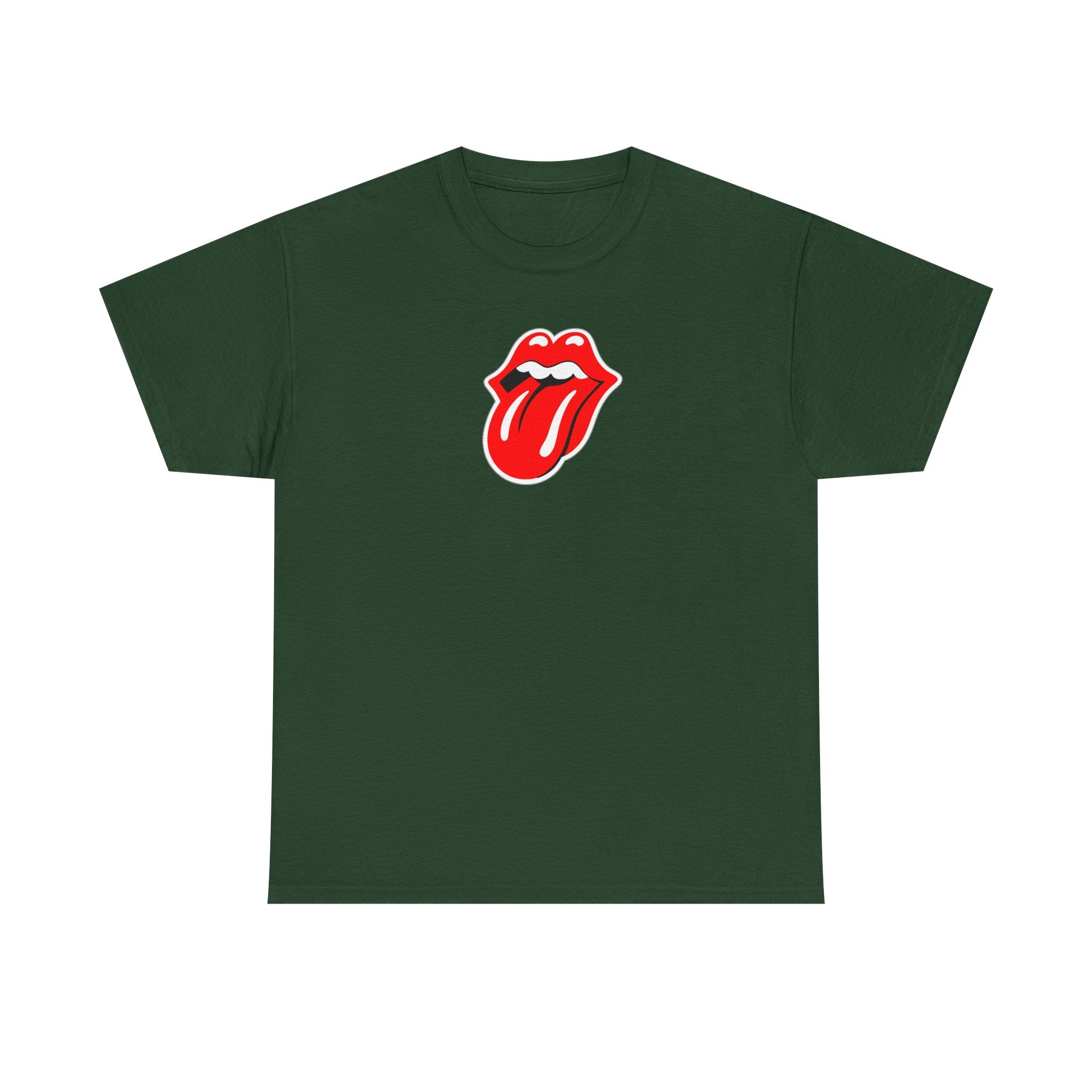 Rock Retro Red Tongue and Lips Graphic Tee