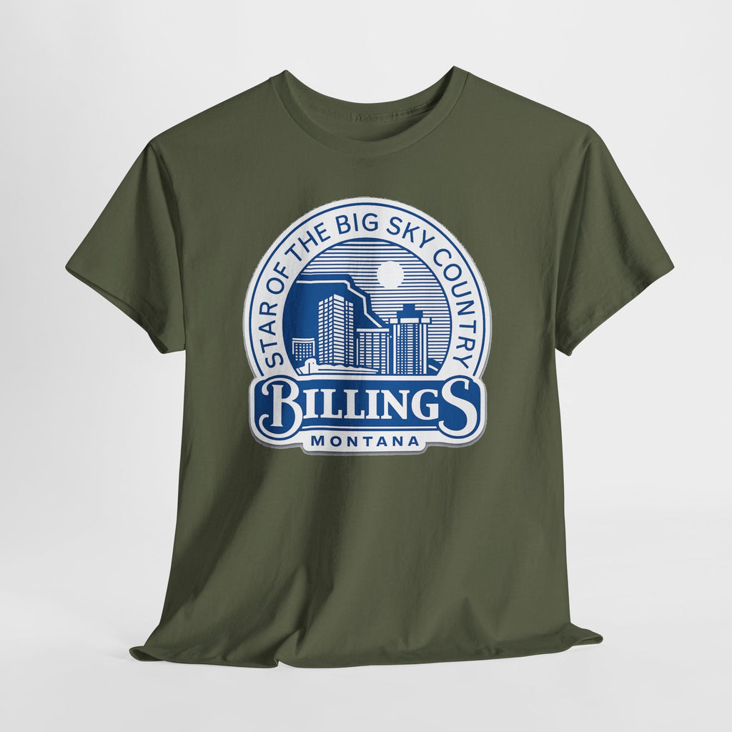 Billings Montana Tee — "Star of the Big Sky Country" Retro City Skyline T-Shirt