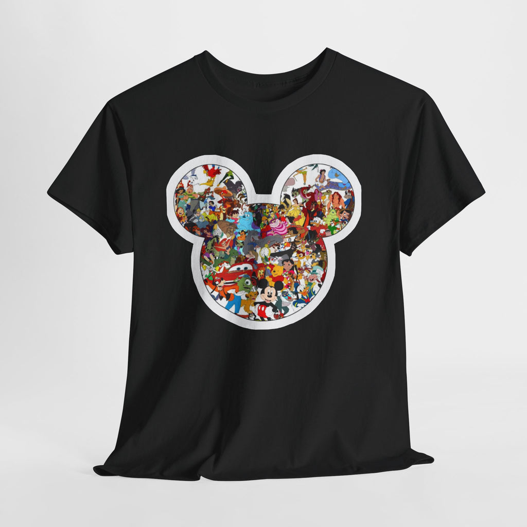 Mickey Collage T-Shirt — Vintage Disney Characters Graphic Tee