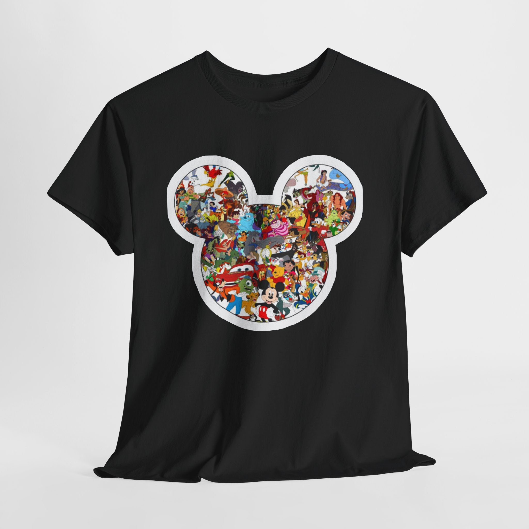 Mickey Collage T-Shirt — Vintage Disney Characters Graphic Tee
