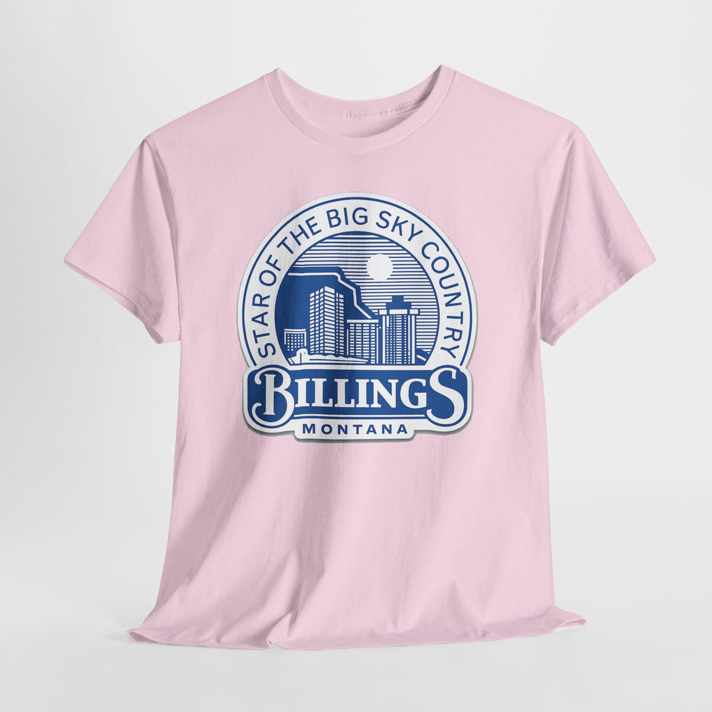 Billings Montana Tee — "Star of the Big Sky Country" Retro City Skyline T-Shirt