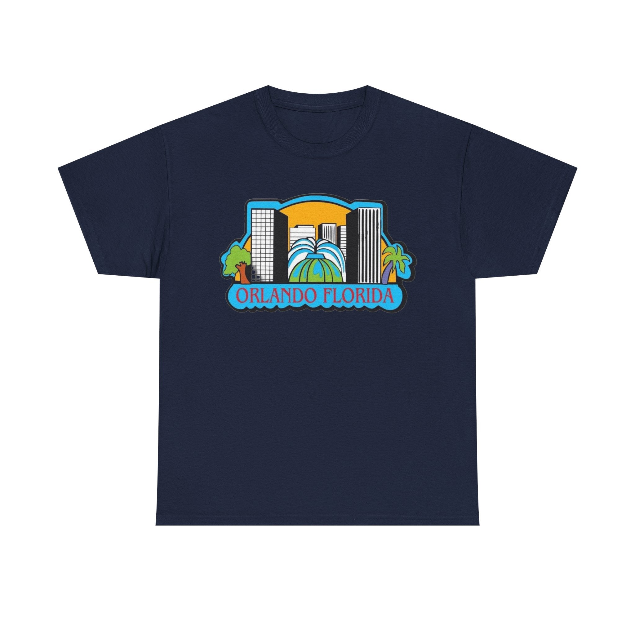 Orlando Florida Retro Skyline T-Shirt