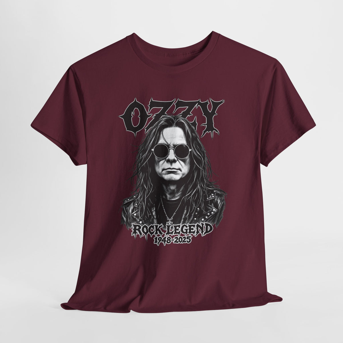Rock Legend Graphic Tee — "Ozzy" Memorial 1948–2025