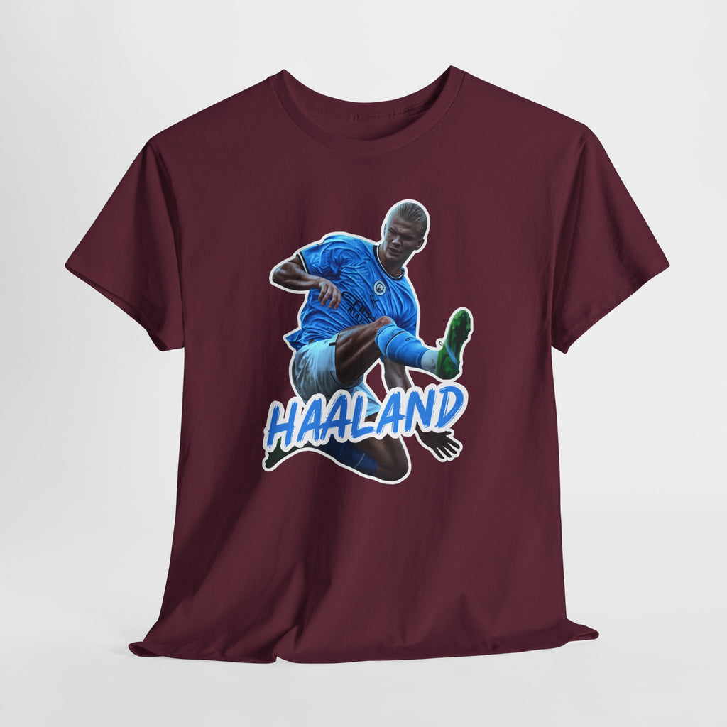 Erling Haaland Manchester City Soccer T‑Shirt – Dynamic Action Graphic Tee