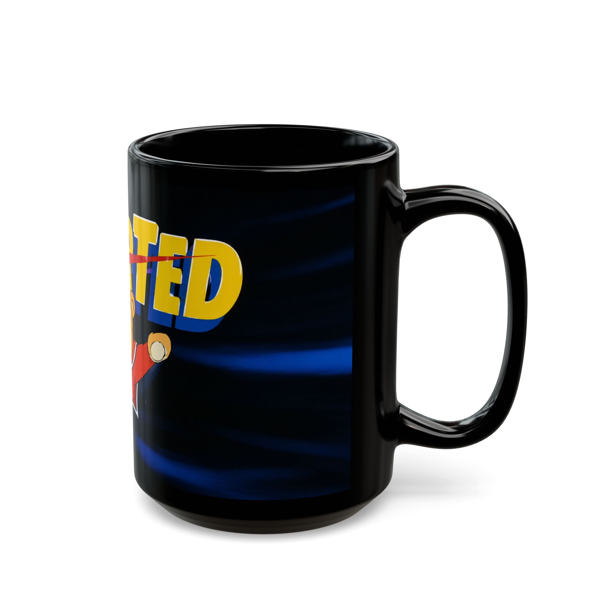 Super Ted Superhero Mug — Cute Vintage Cartoon Coffee Cup (11oz, 15oz)