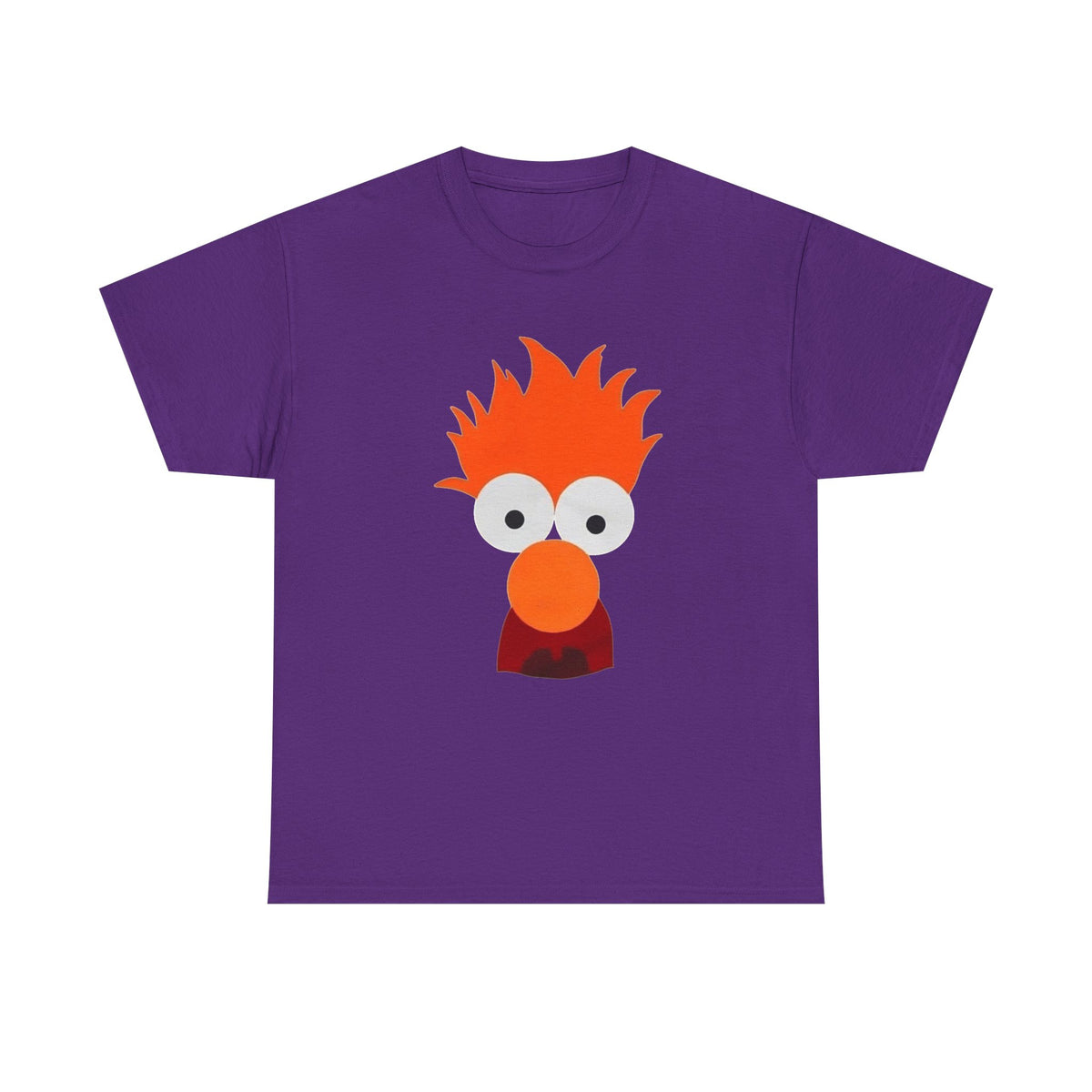 Beaker-Inspired Graphic Tee — Cute Orange Muppet Face T-Shirt
