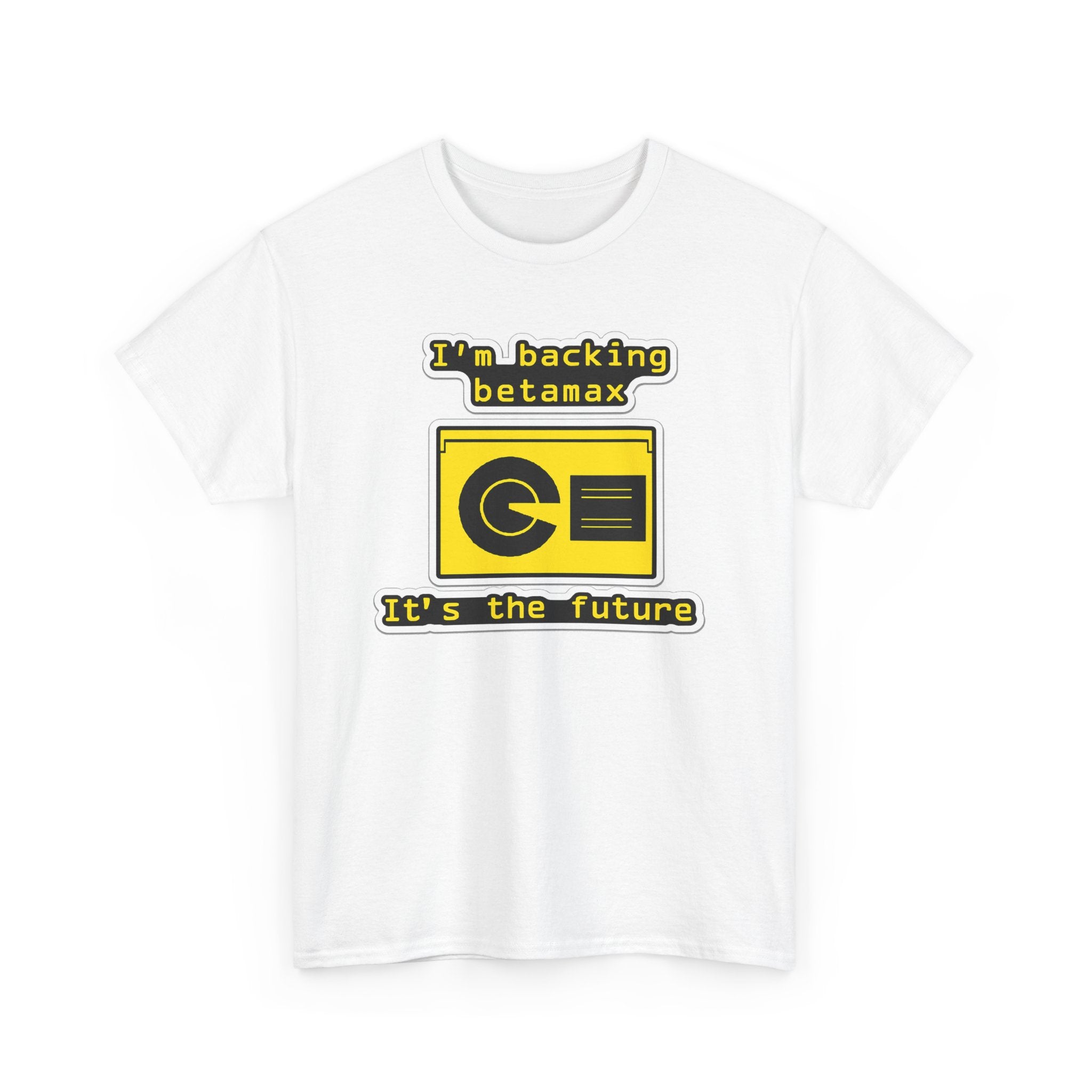 Betamax Retro Tee — "I’m backing betamax, it’s the future" Vintage Cassette T-Shirt